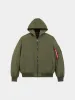 MA-1 HOODED OXFORD FLIGHT JACKET sold by Alpha Industries