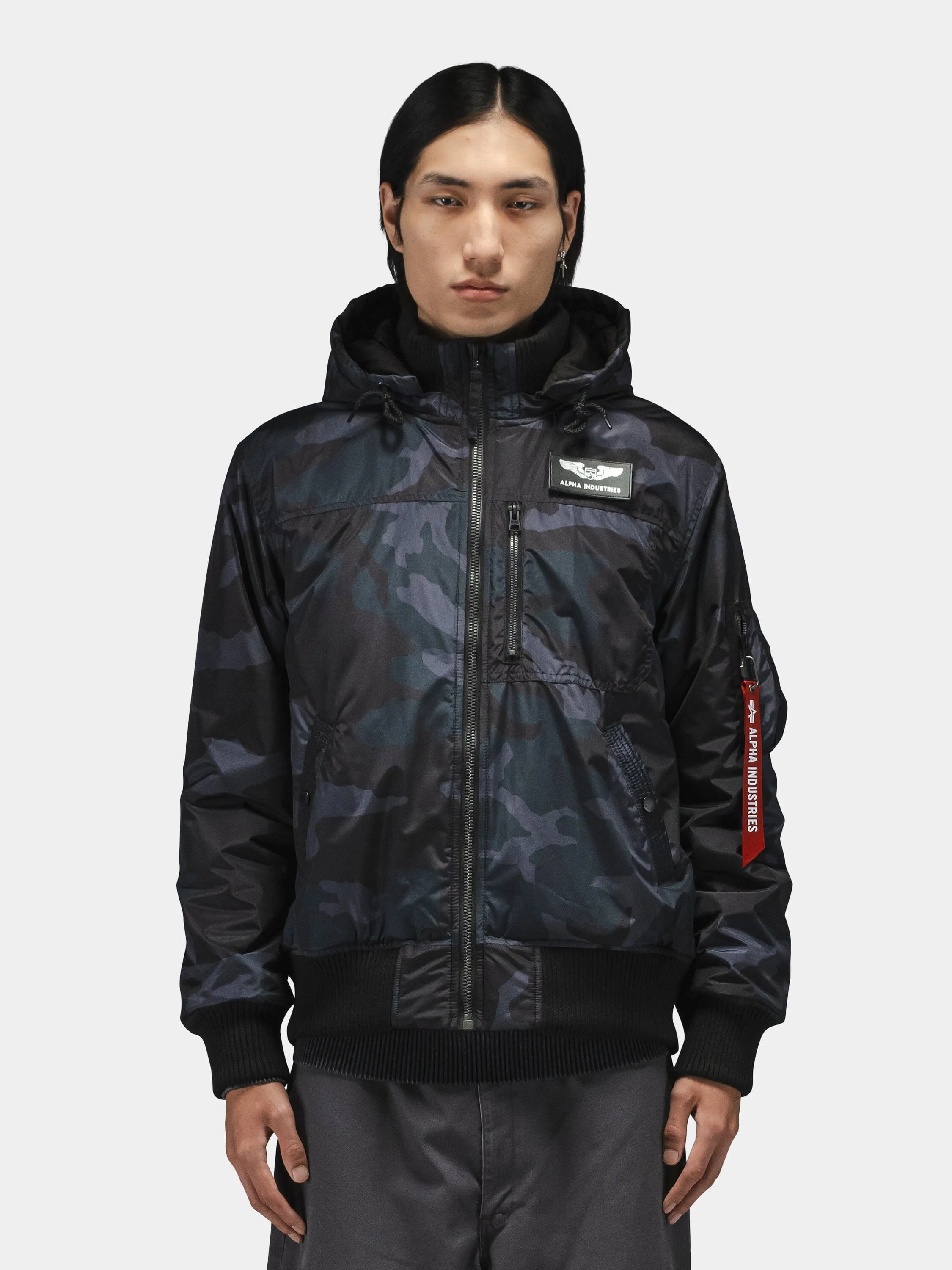 HOODED RIB FLIGHT JACKET sold by Alpha Industries product image thumbnail 2