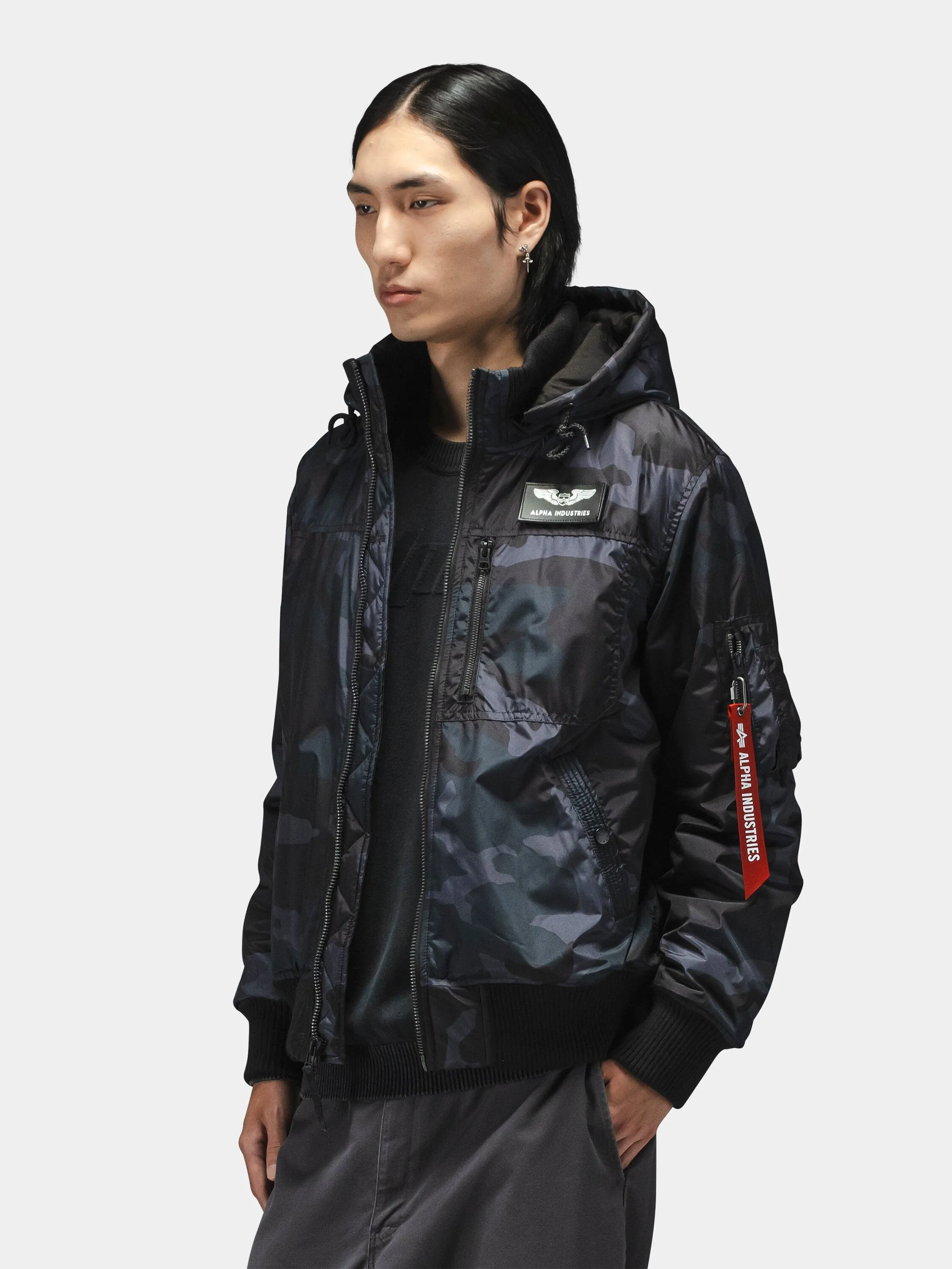 HOODED RIB FLIGHT JACKET sold by Alpha Industries product image thumbnail 3