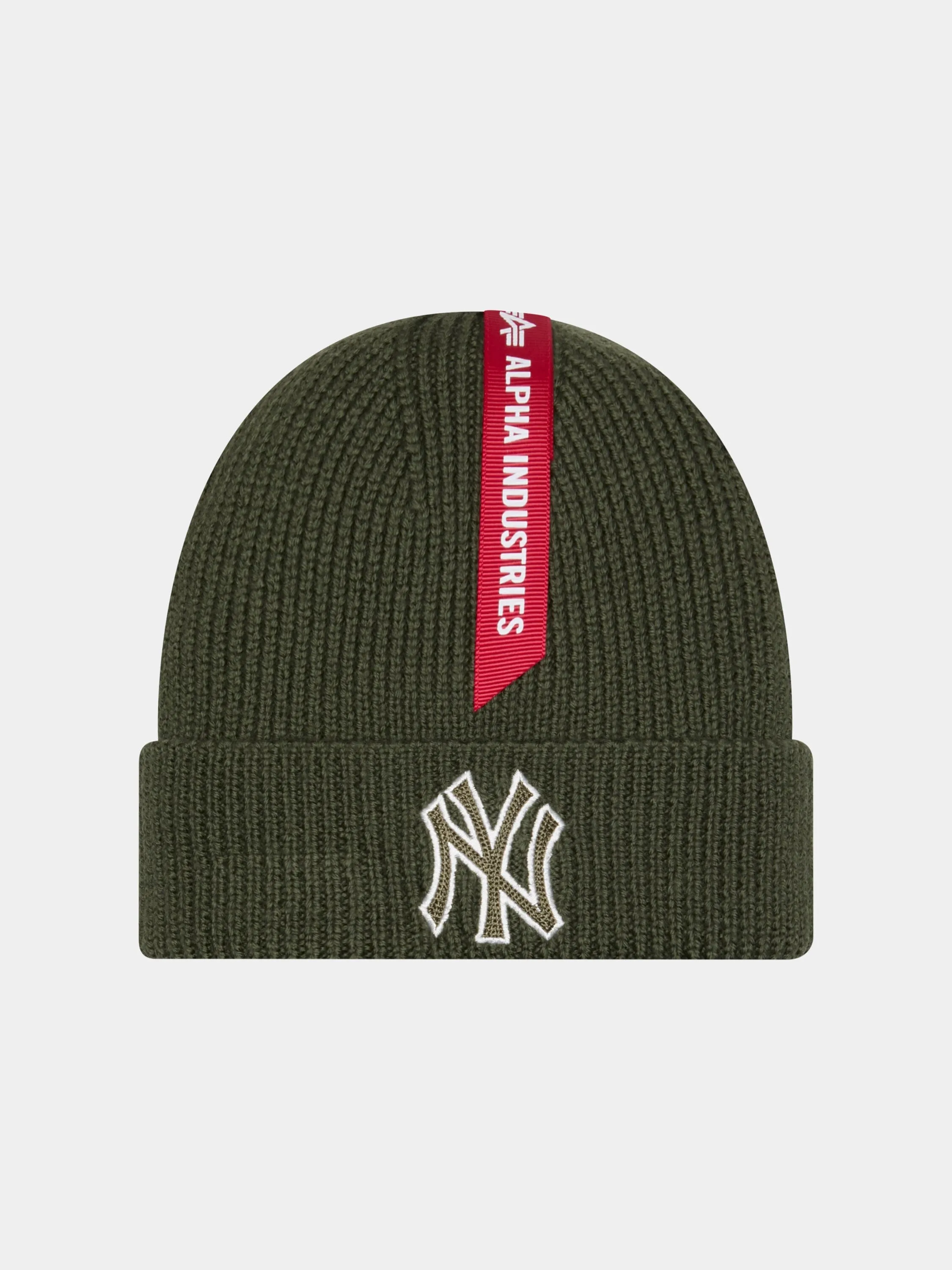 NEW YORK YANKEES X ALPHA X NEW ERA SHORT CUFF BEANIE (GREEN) sold by Alpha Industries
