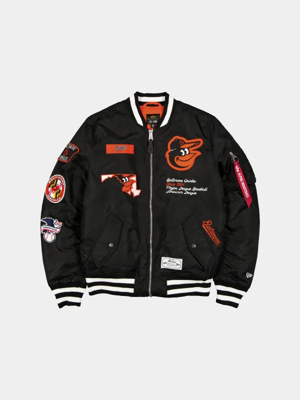 BALTIMORE ORIOLES X ALPHA X NEW ERA MA-1 BOMBER JACKET sold by Alpha Industries