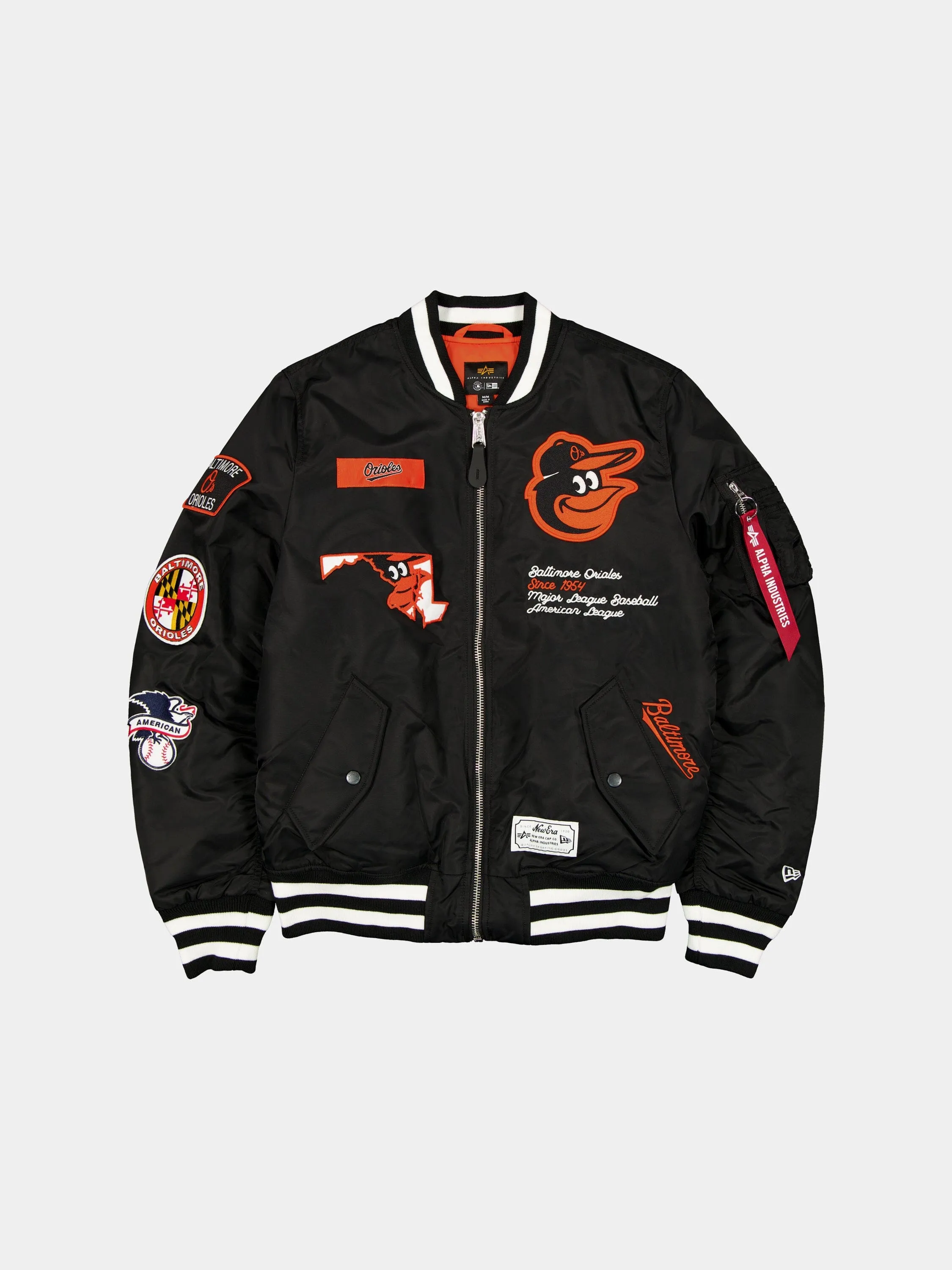 BALTIMORE ORIOLES X ALPHA X NEW ERA MA-1 BOMBER JACKET sold by Alpha Industries