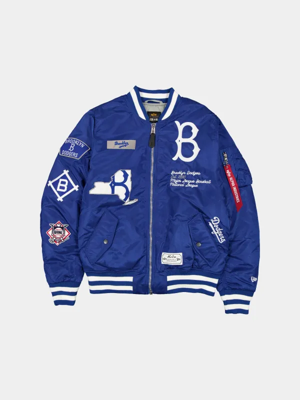 BROOKLYN DODGERS X ALPHA X NEW ERA MA-1 BOMBER JACKET sold by Alpha Industries