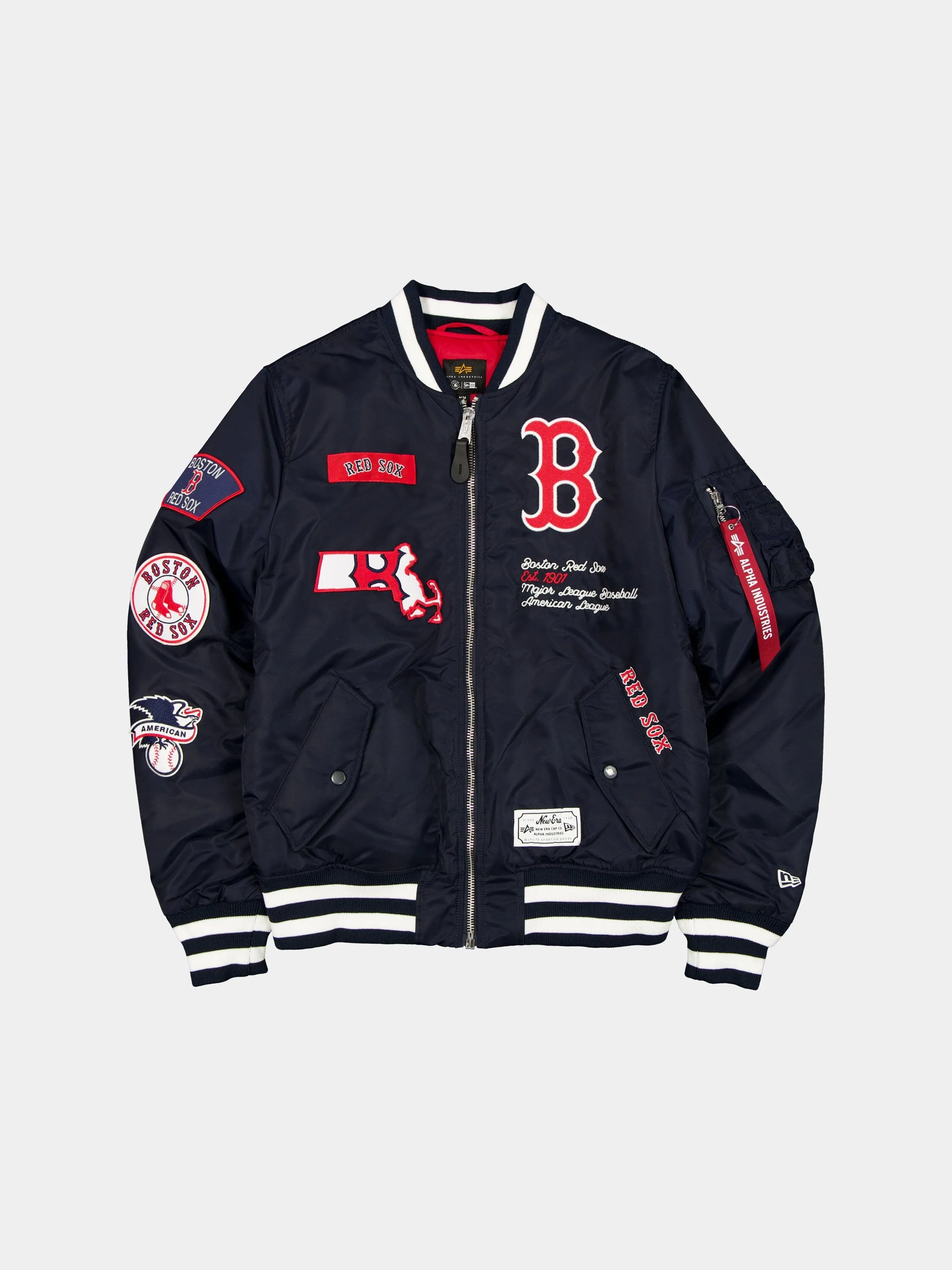 BOSTON RED SOX X ALPHA X NEW ERA MA-1 BOMBER JACKET sold by Alpha Industries