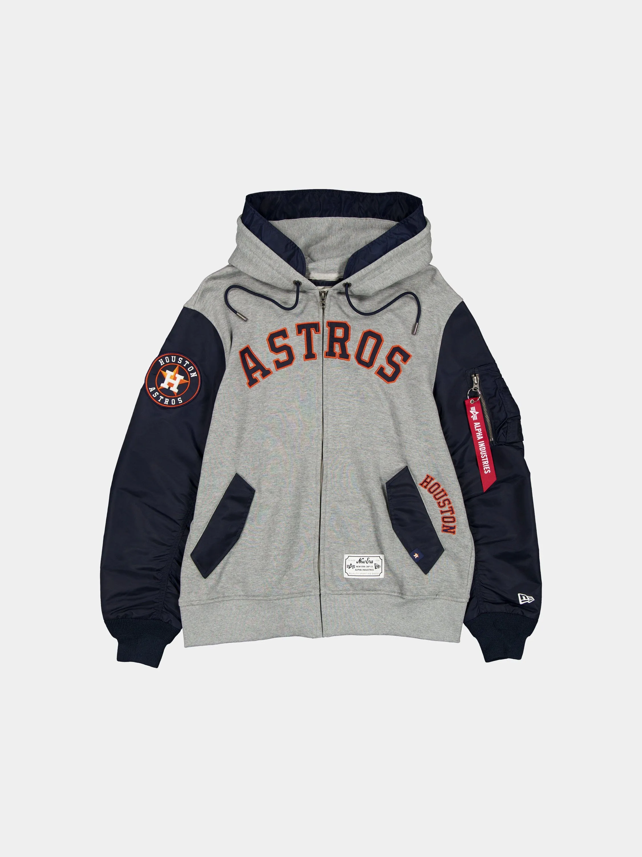 HOUSTON ASTROS X ALPHA X NEW ERA MA-1 ZIP UP HOODIE sold by Alpha Industries