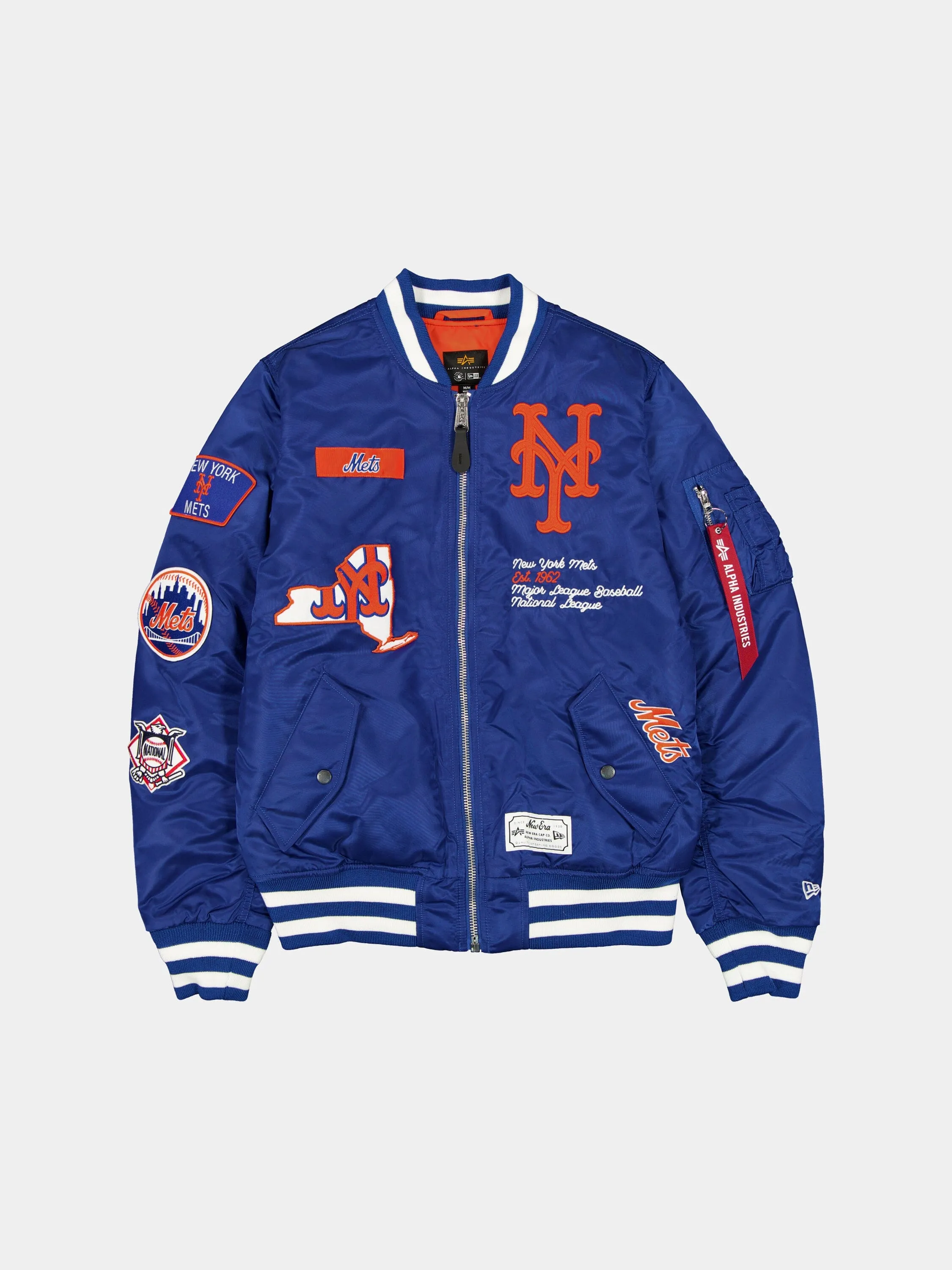 NEW YORK METS X ALPHA X NEW ERA MA-1 BOMBER JACKET sold by Alpha Industries