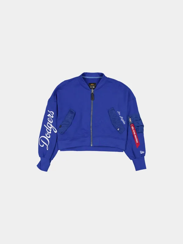 LOS ANGELES DODGERS X ALPHA X NEW ERA L-2B FRENCH TERRY JACKET WOMENS sold by Alpha Industries