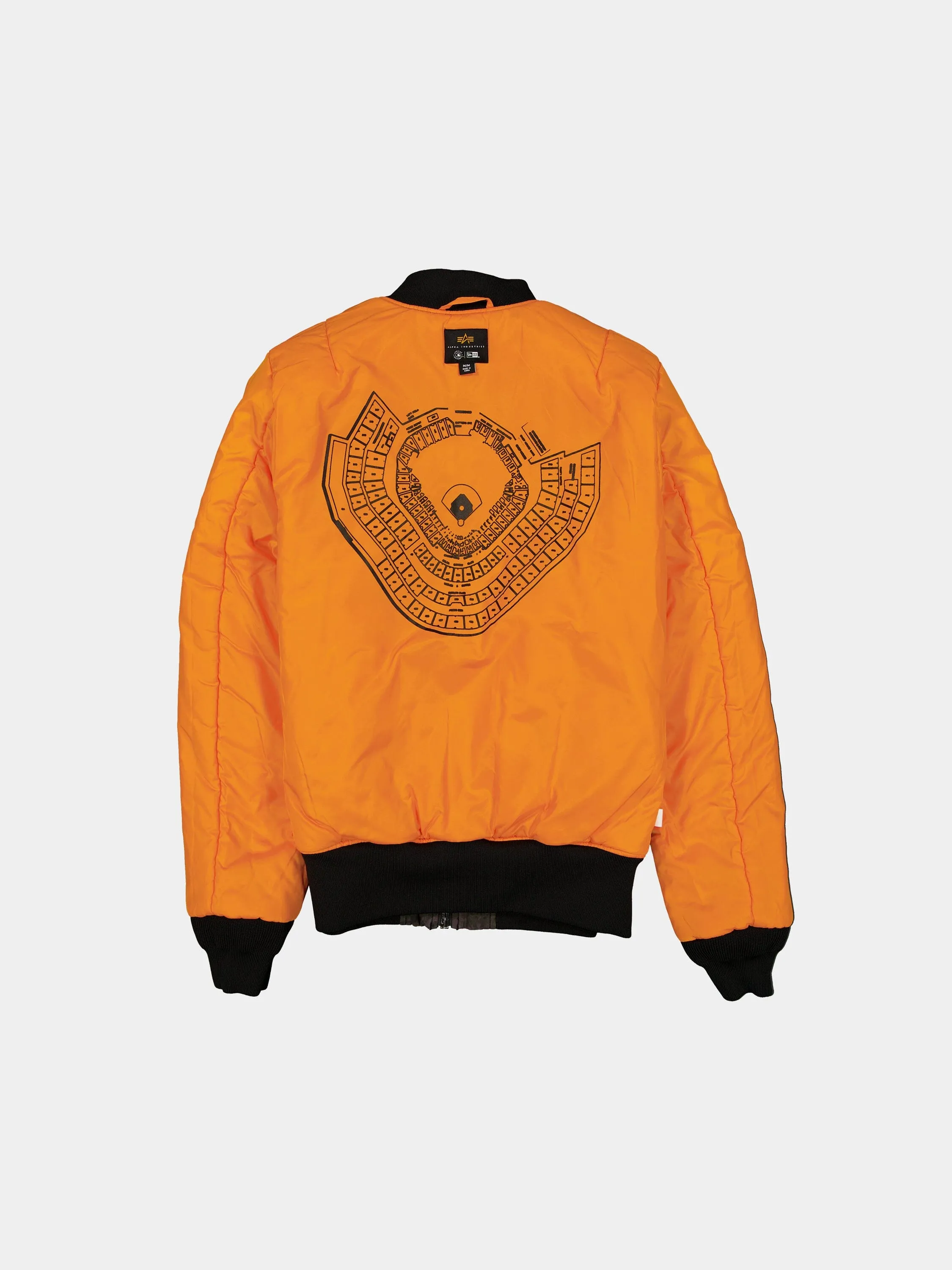 ATLANTA BRAVES X ALPHA X NEW ERA MA-1 BOMBER JACKET (BLACK CAMO) sold by Alpha Industries product image thumbnail 4