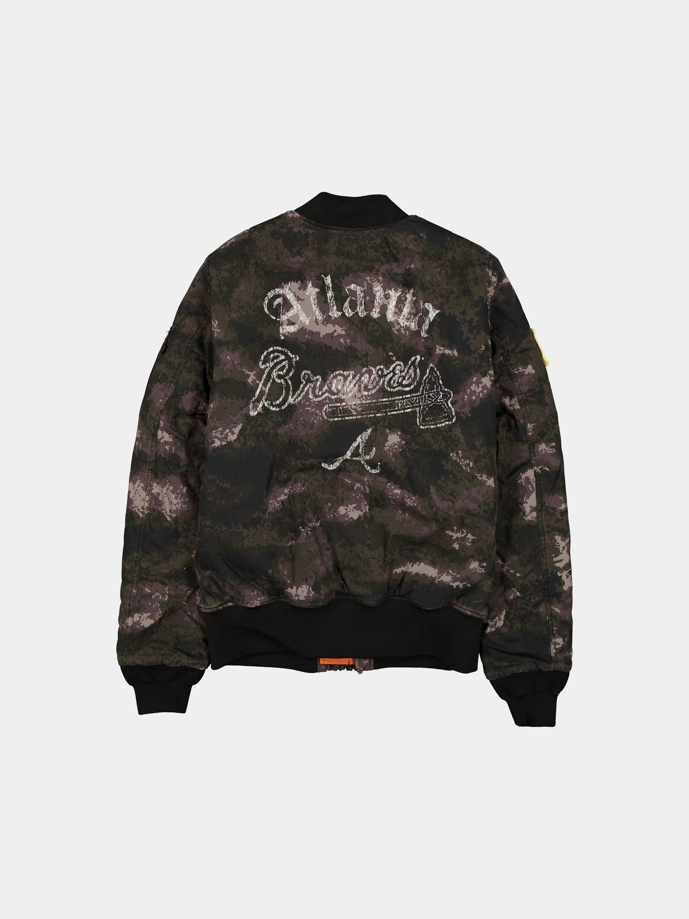 ATLANTA BRAVES X ALPHA X NEW ERA MA-1 BOMBER JACKET (BLACK CAMO) sold by Alpha Industries product image thumbnail 2