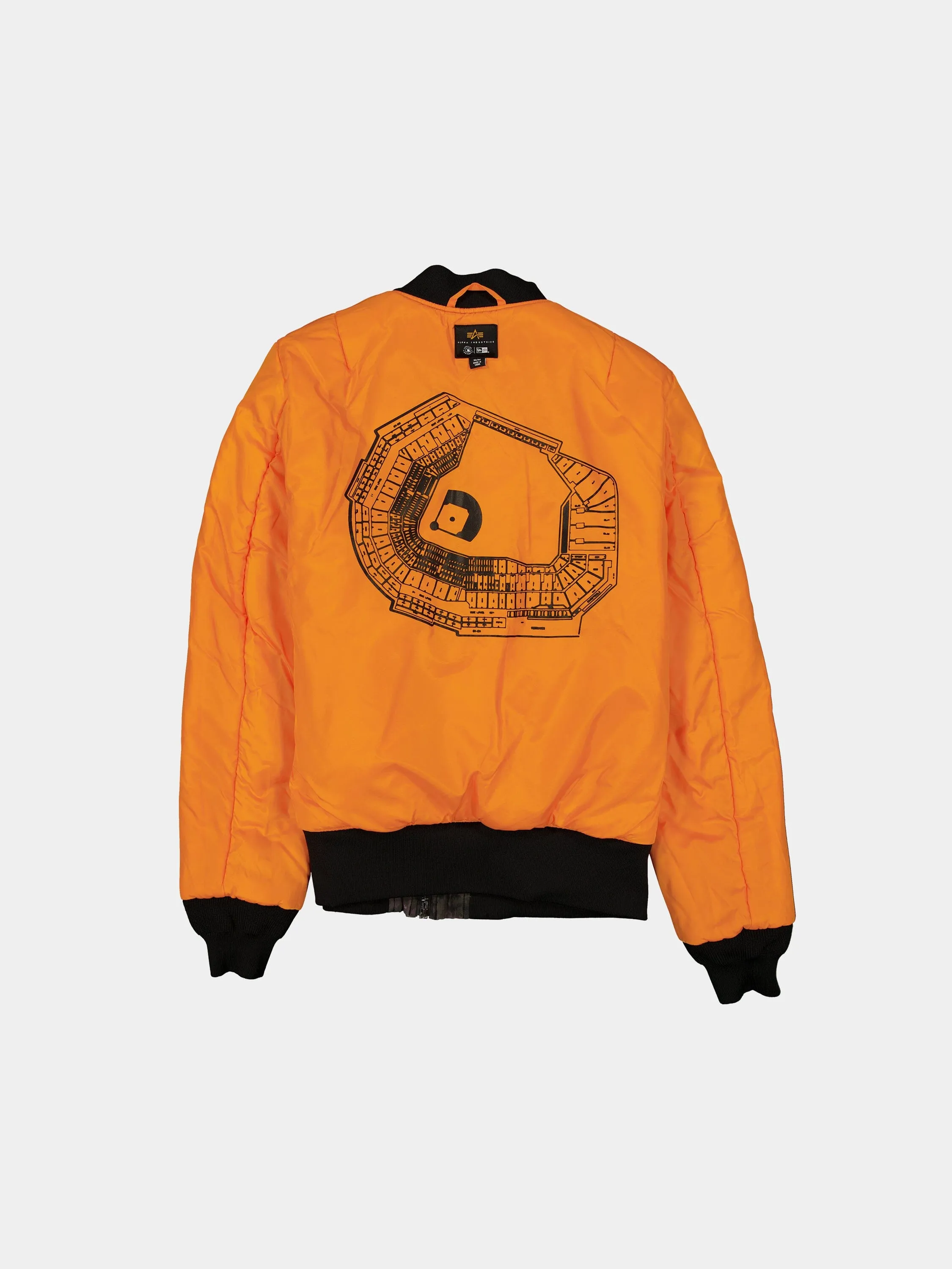 BOSTON RED SOX X ALPHA X NEW ERA MA-1 BOMBER JACKET (BLACK CAMO) sold by Alpha Industries product image thumbnail 4