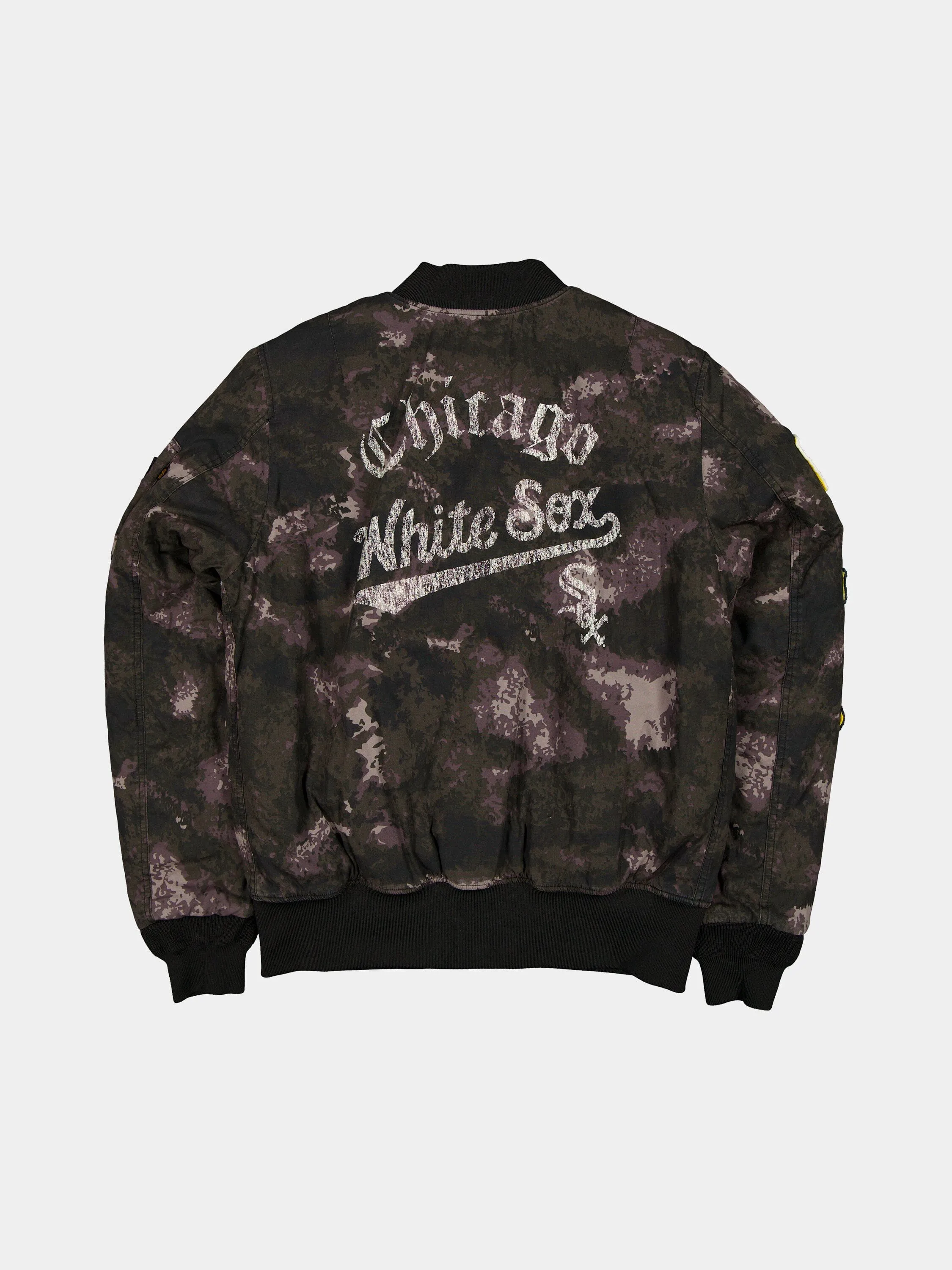 CHICAGO WHITE SOX X ALPHA X NEW ERA MA-1 BOMBER JACKET (BLACK CAMO) sold by Alpha Industries product image thumbnail 2