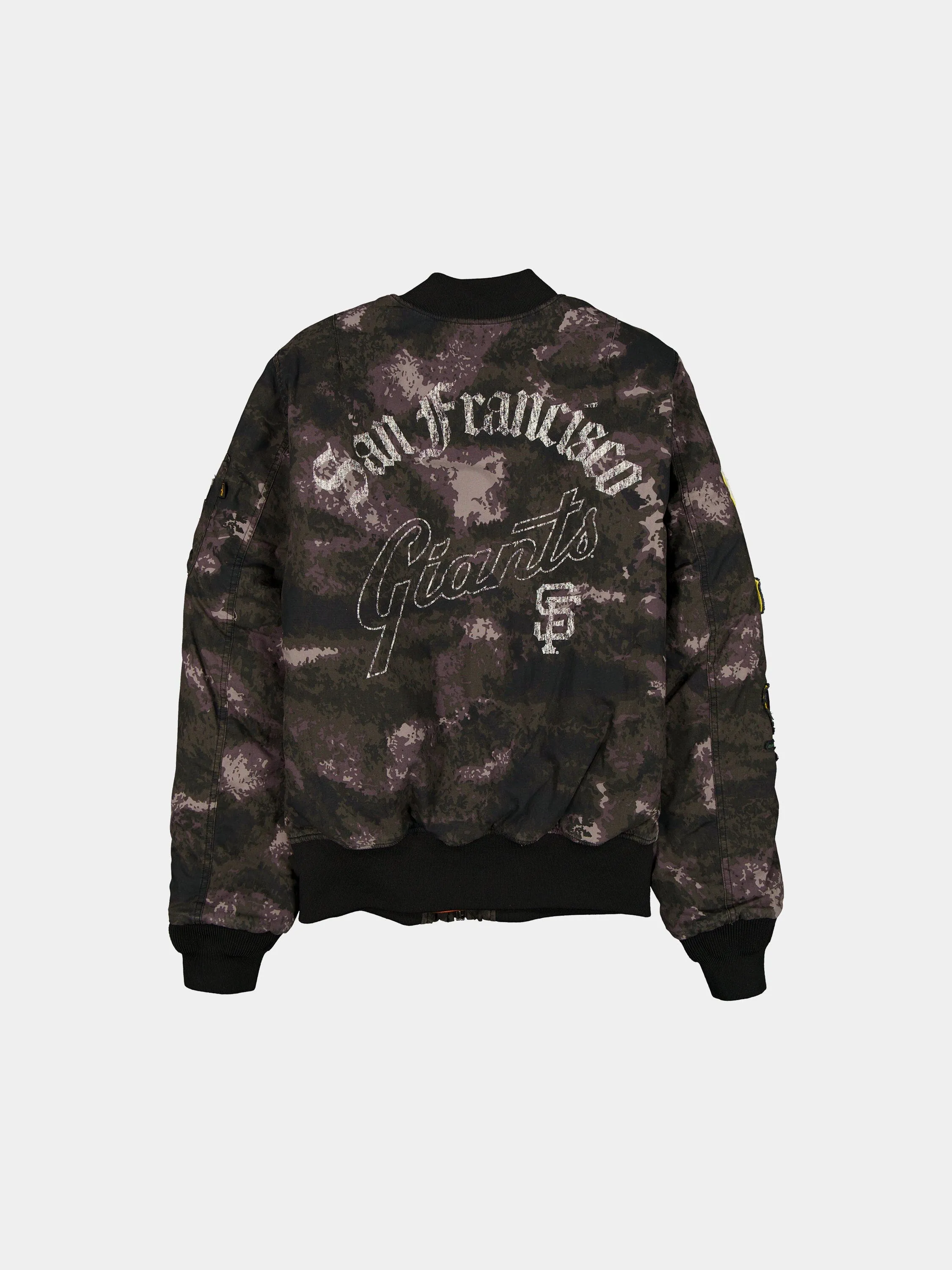SAN FRANCISCO GIANTS X ALPHA X NEW ERA MA-1 BOMBER JACKET (BLACK CAMO) sold by Alpha Industries product image thumbnail 2