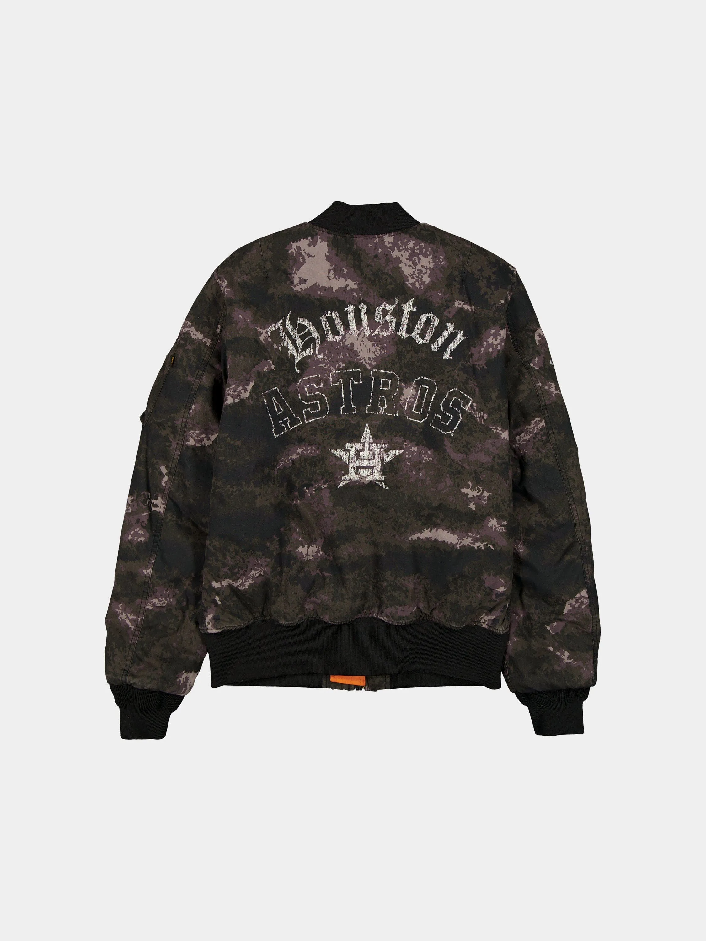 HOUSTON ASTROS X ALPHA X NEW ERA MA-1 BOMBER JACKET (BLACK CAMO) sold by Alpha Industries product image thumbnail 2
