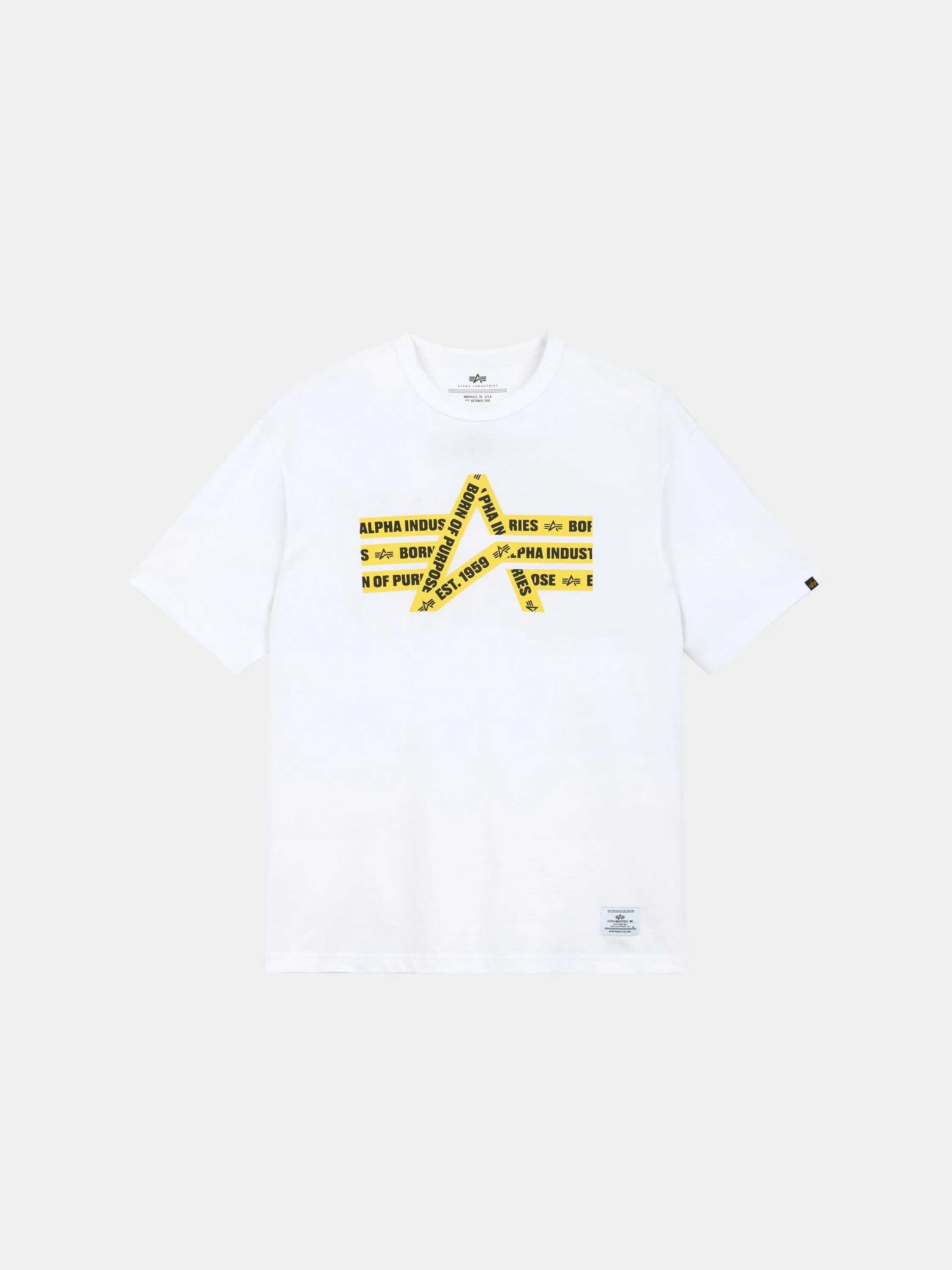 ALPHA CAUTION TAPE TEE sold by Alpha Industries