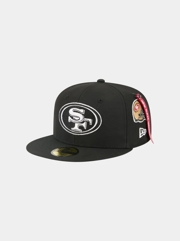 SAN FRANCISCO 49ERS X ALPHA X NEW ERA 59FIFTY FITTED CAP sold by Alpha Industries