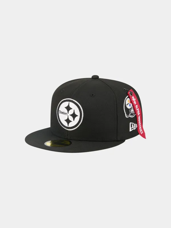 PITTSBURGH STEELERS X ALPHA X NEW ERA 59FIFTY FITTED CAP sold by Alpha Industries