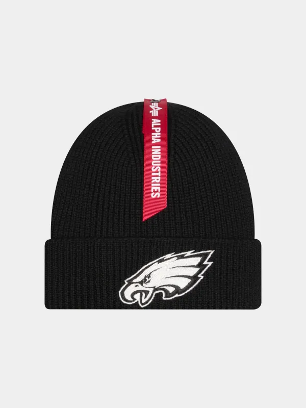 PHILADELPHIA EAGLES X ALPHA X NEW ERA SHORT CUFF BEANIE sold by Alpha Industries
