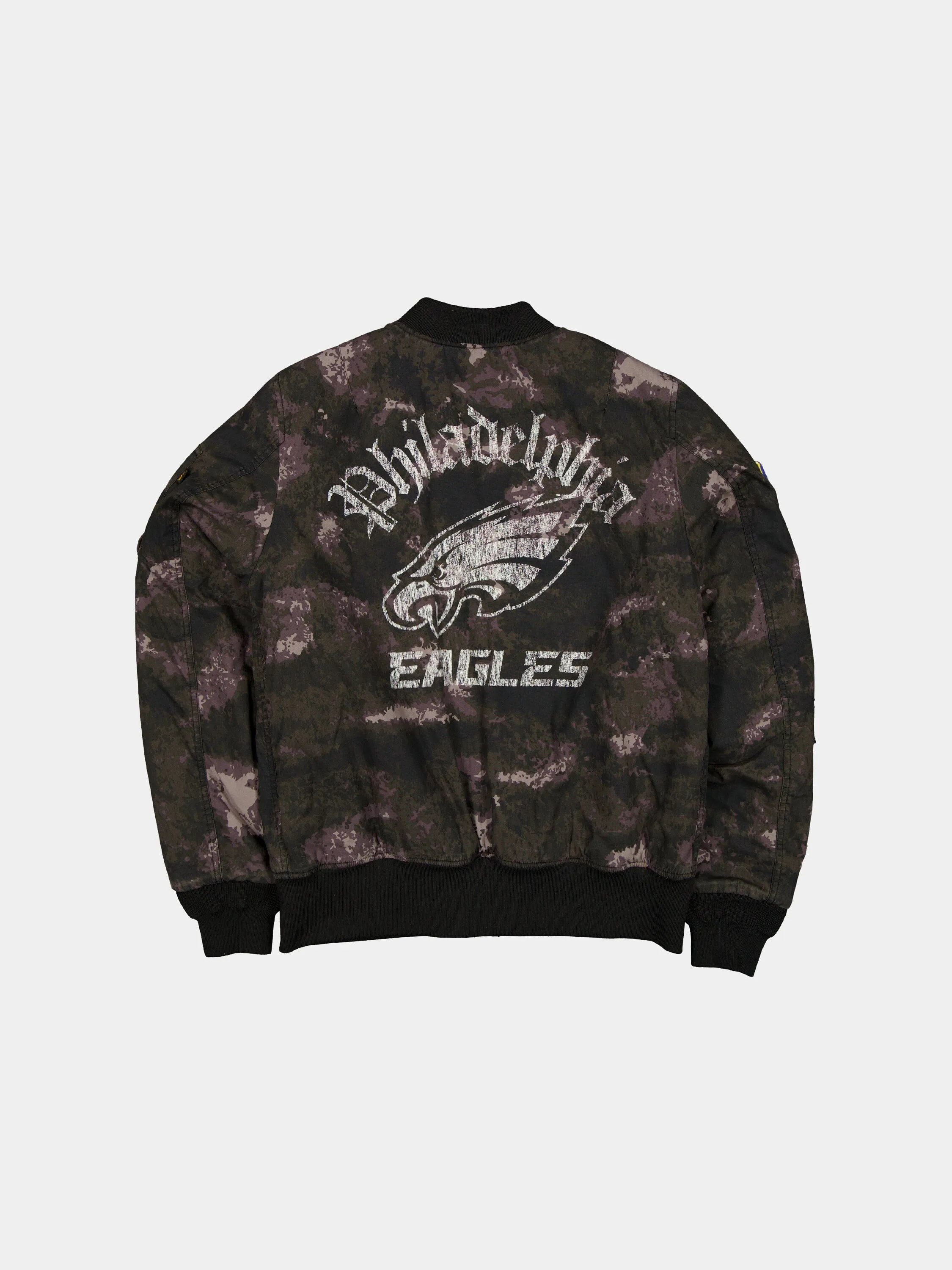 PHILADELPHIA EAGLES X ALPHA X NEW ERA MA-1 BOMBER JACKET (BLACK CAMO) sold by Alpha Industries product image thumbnail 2