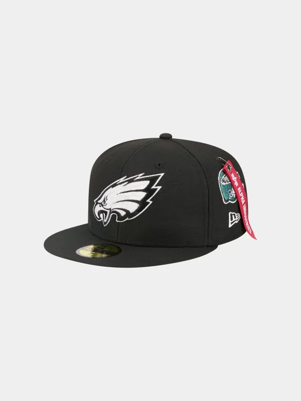 PHILADELPHIA EAGLES X ALPHA X NEW ERA 59FIFTY FITTED CAP sold by Alpha Industries