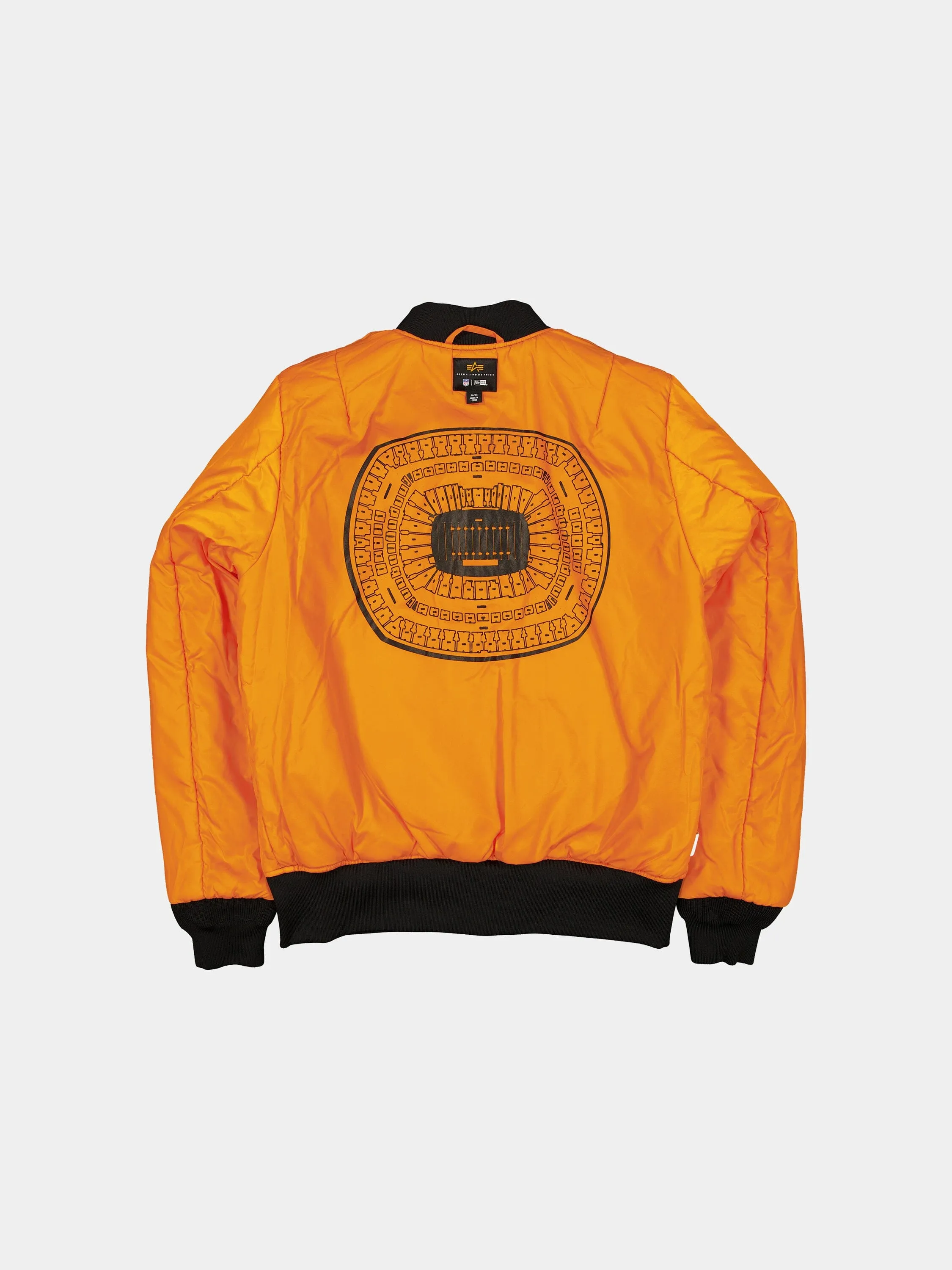 NEW YORK JETS X ALPHA X NEW ERA MA-1 BOMBER JACKET (BLACK CAMO) sold by Alpha Industries product image thumbnail 4