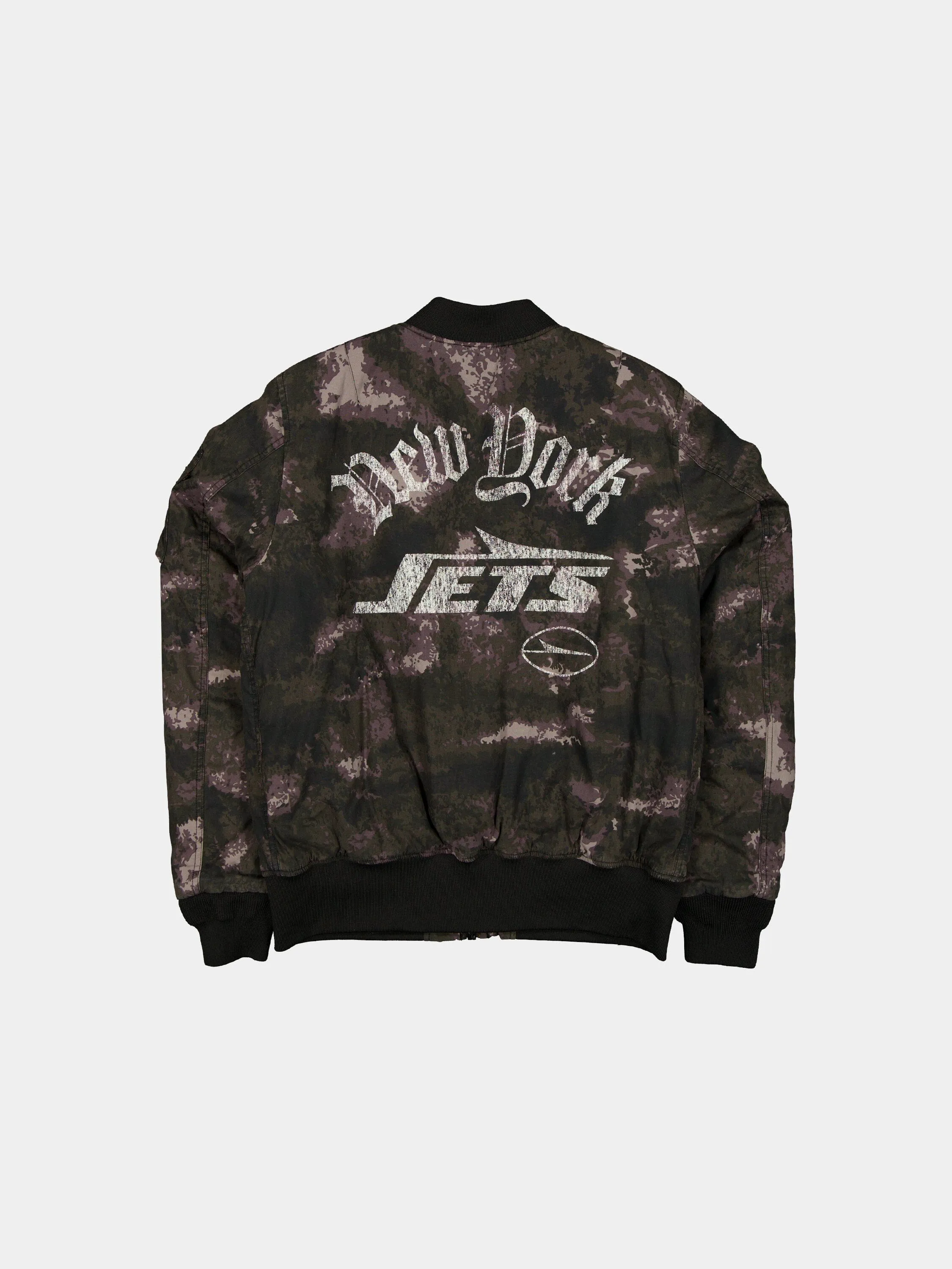 NEW YORK JETS X ALPHA X NEW ERA MA-1 BOMBER JACKET (BLACK CAMO) sold by Alpha Industries product image thumbnail 2