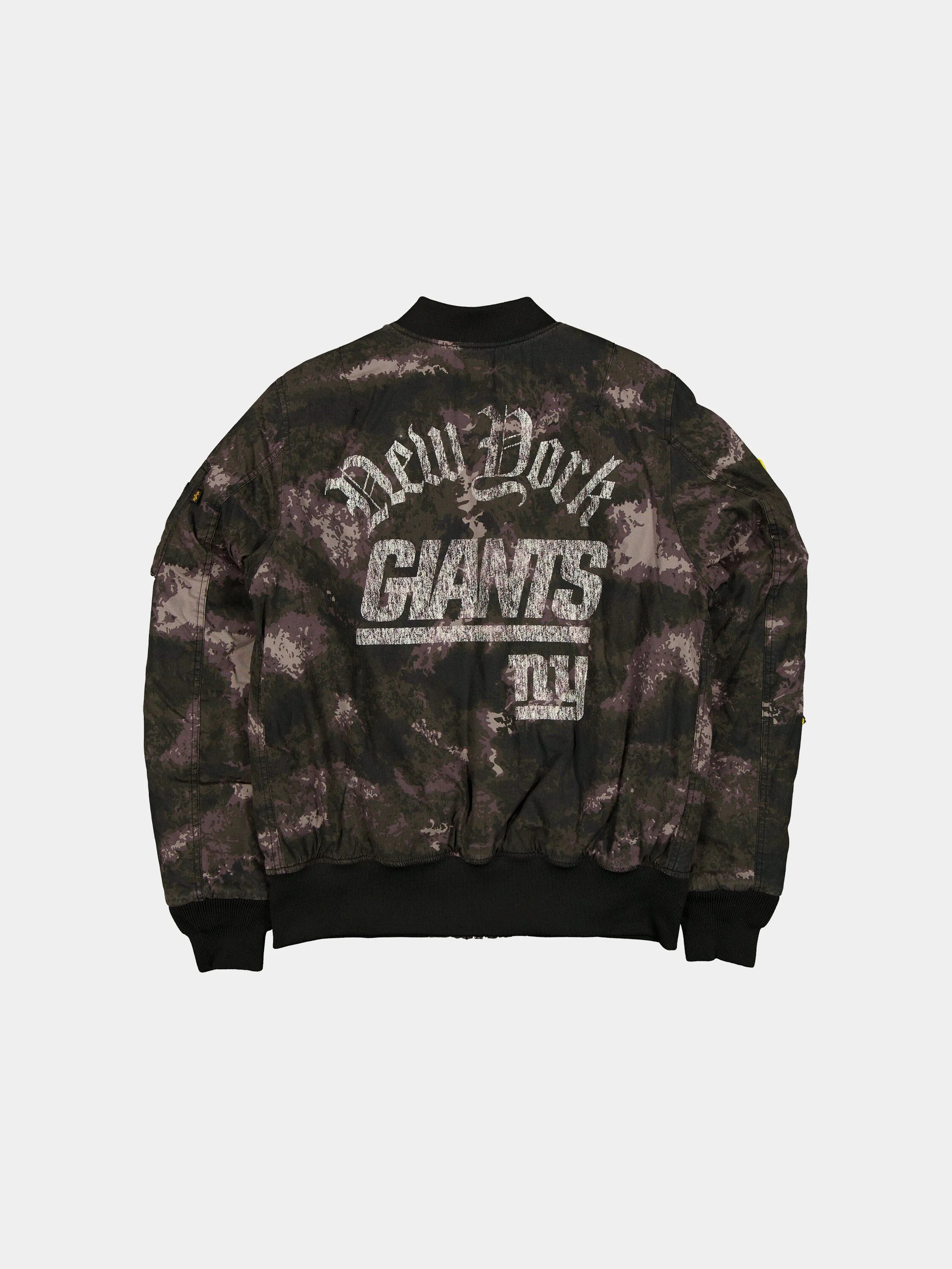 NEW YORK GIANTS X ALPHA X NEW ERA MA-1 BOMBER JACKET (BLACK CAMO) sold by Alpha Industries product image thumbnail 2