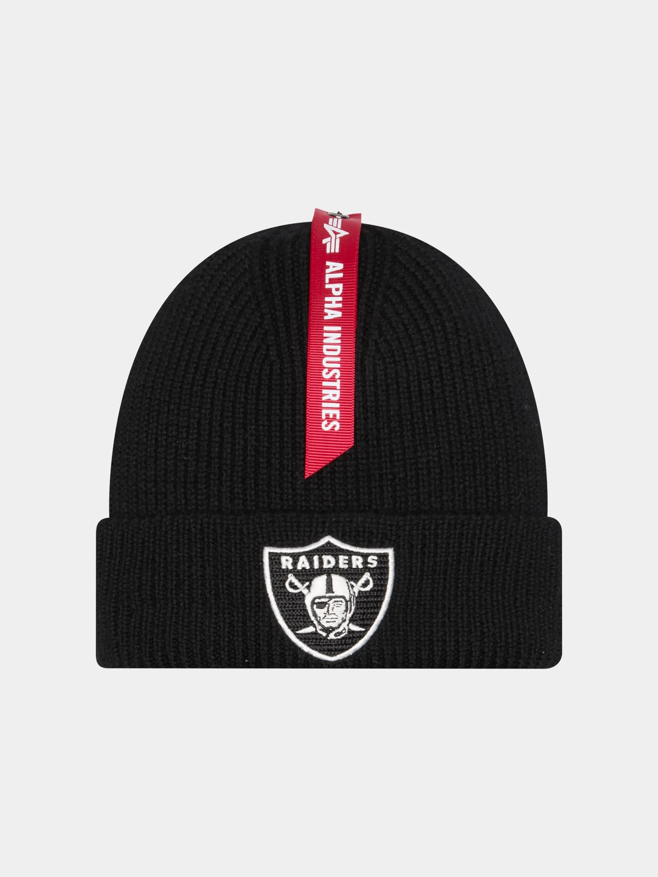 LAS VEGAS RAIDERS X ALPHA X NEW ERA SHORT CUFF BEANIE sold by Alpha Industries