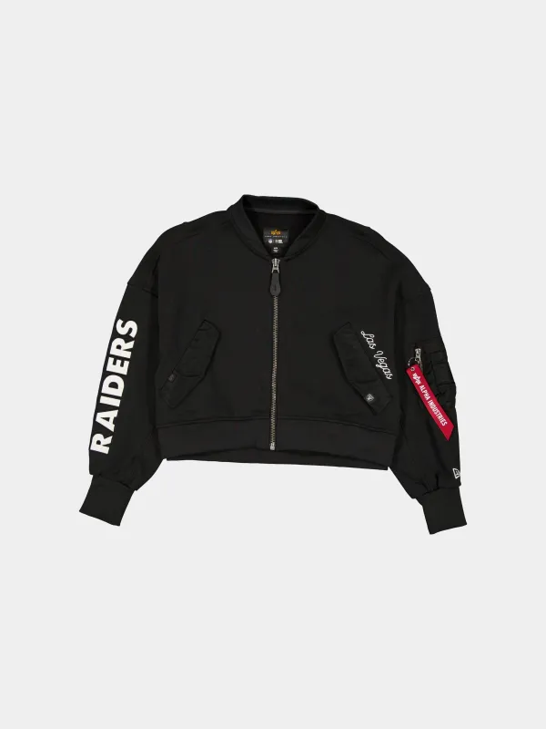 LAS VEGAS RAIDERS X ALPHA X NEW ERA L-2B FRENCH TERRY JACKET WOMENS sold by Alpha Industries