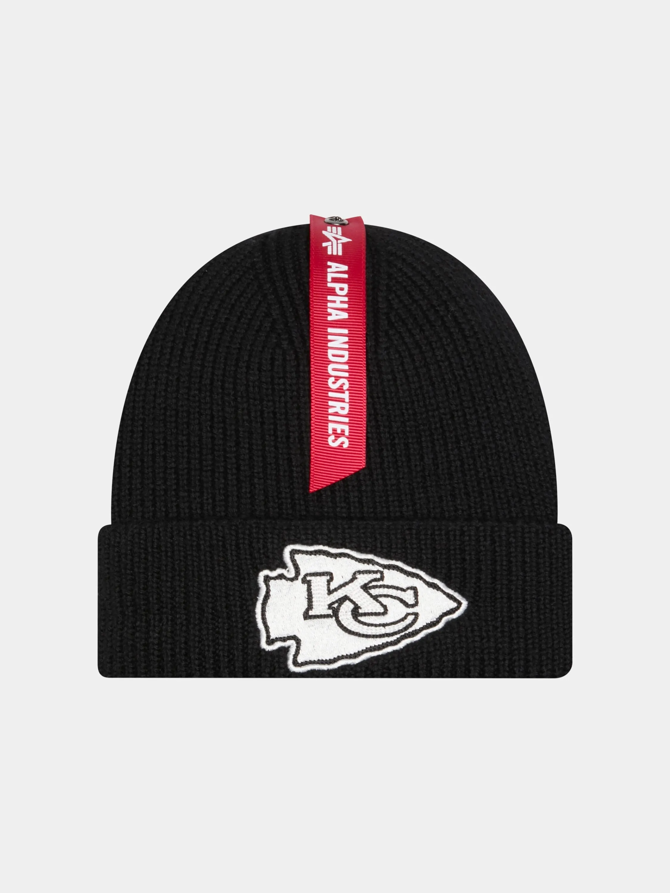 KANSAS CITY CHIEFS X ALPHA X NEW ERA SHORT CUFF BEANIE sold by Alpha Industries