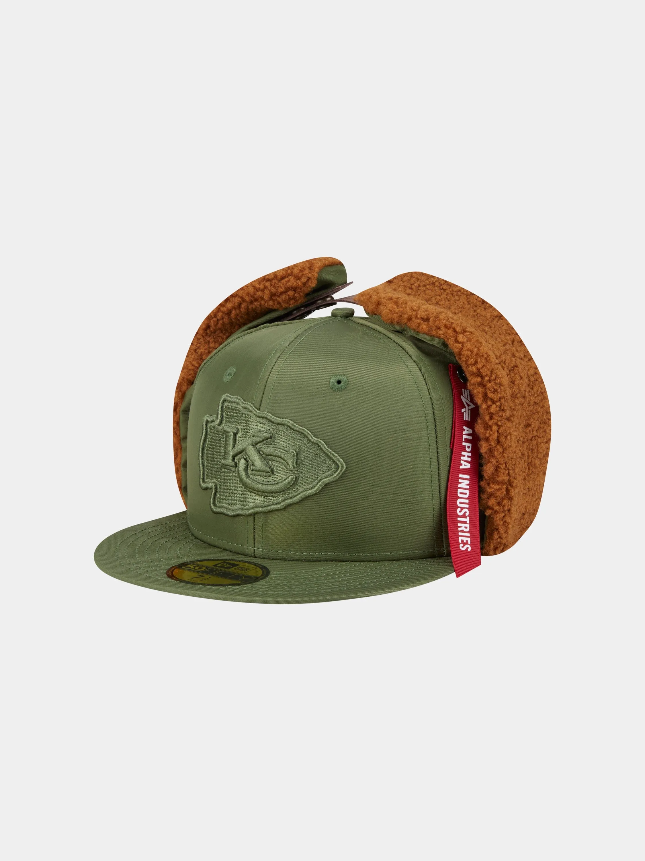 KANSAS CITY CHIEFS X ALPHA X NEW ERA 5950 DOG EAR CAP (GREEN) sold by Alpha Industries
