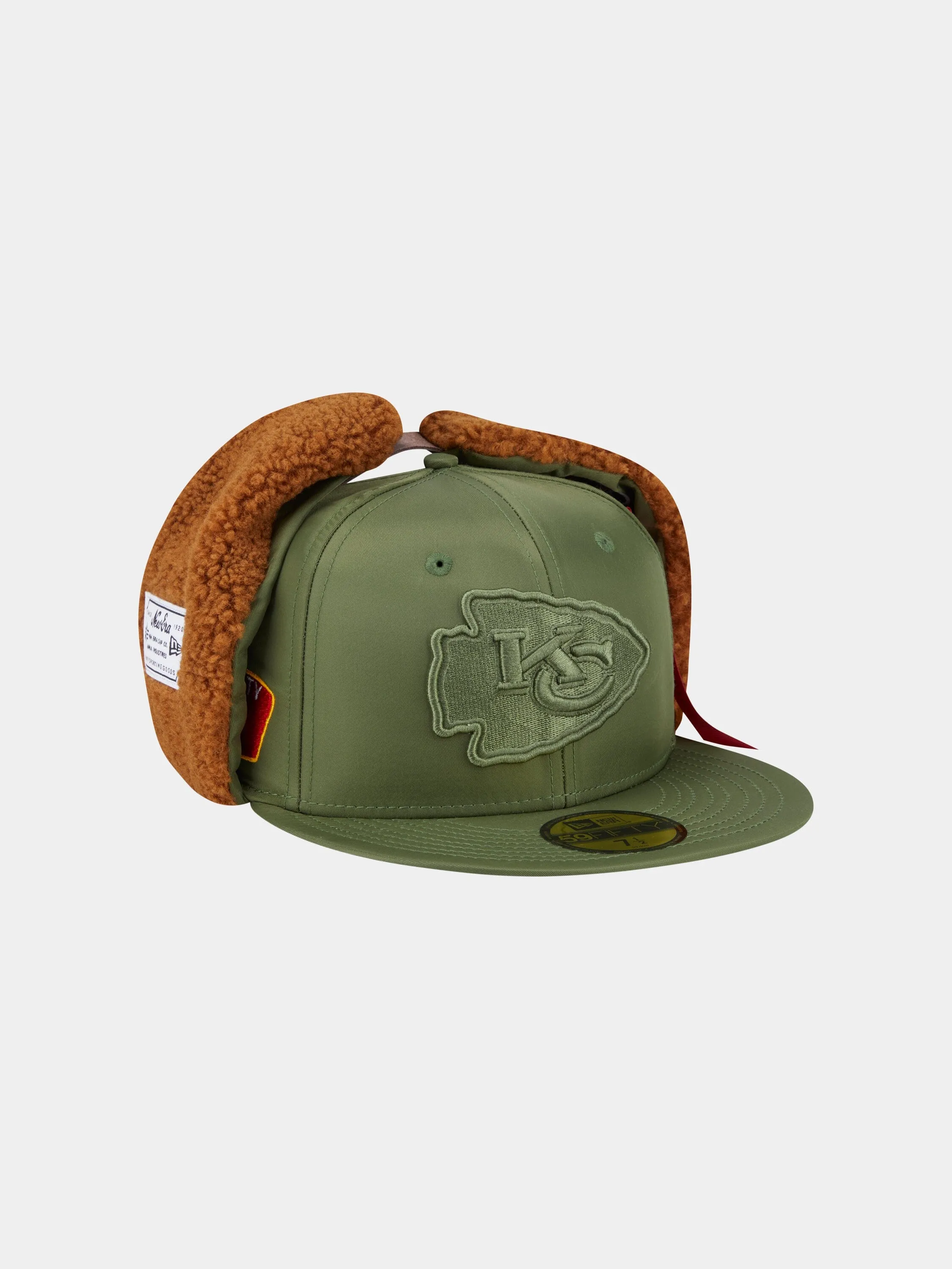 KANSAS CITY CHIEFS X ALPHA X NEW ERA 5950 DOG EAR CAP (GREEN) sold by Alpha Industries product image thumbnail 4