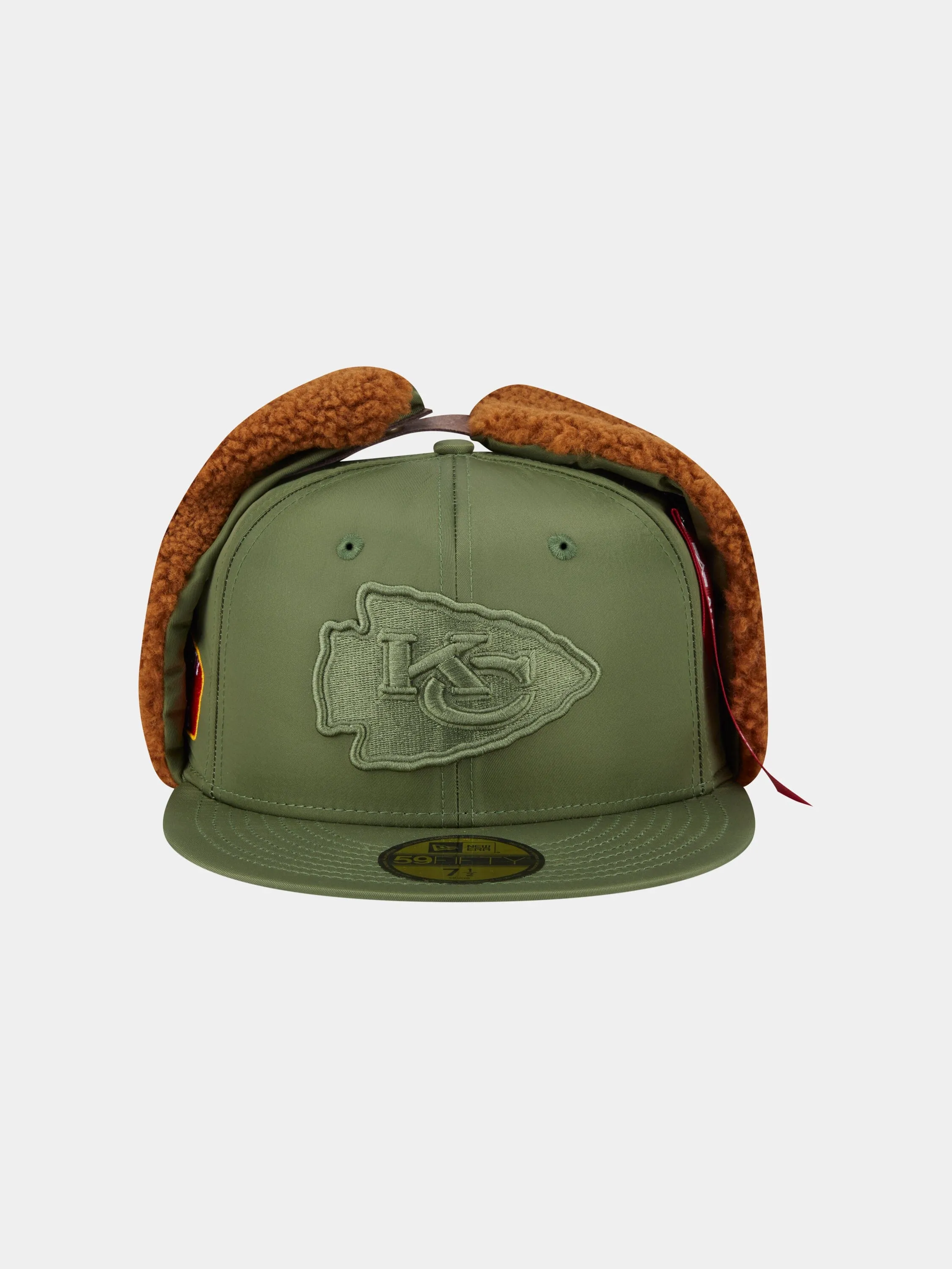 KANSAS CITY CHIEFS X ALPHA X NEW ERA 5950 DOG EAR CAP (GREEN) sold by Alpha Industries product image thumbnail 3