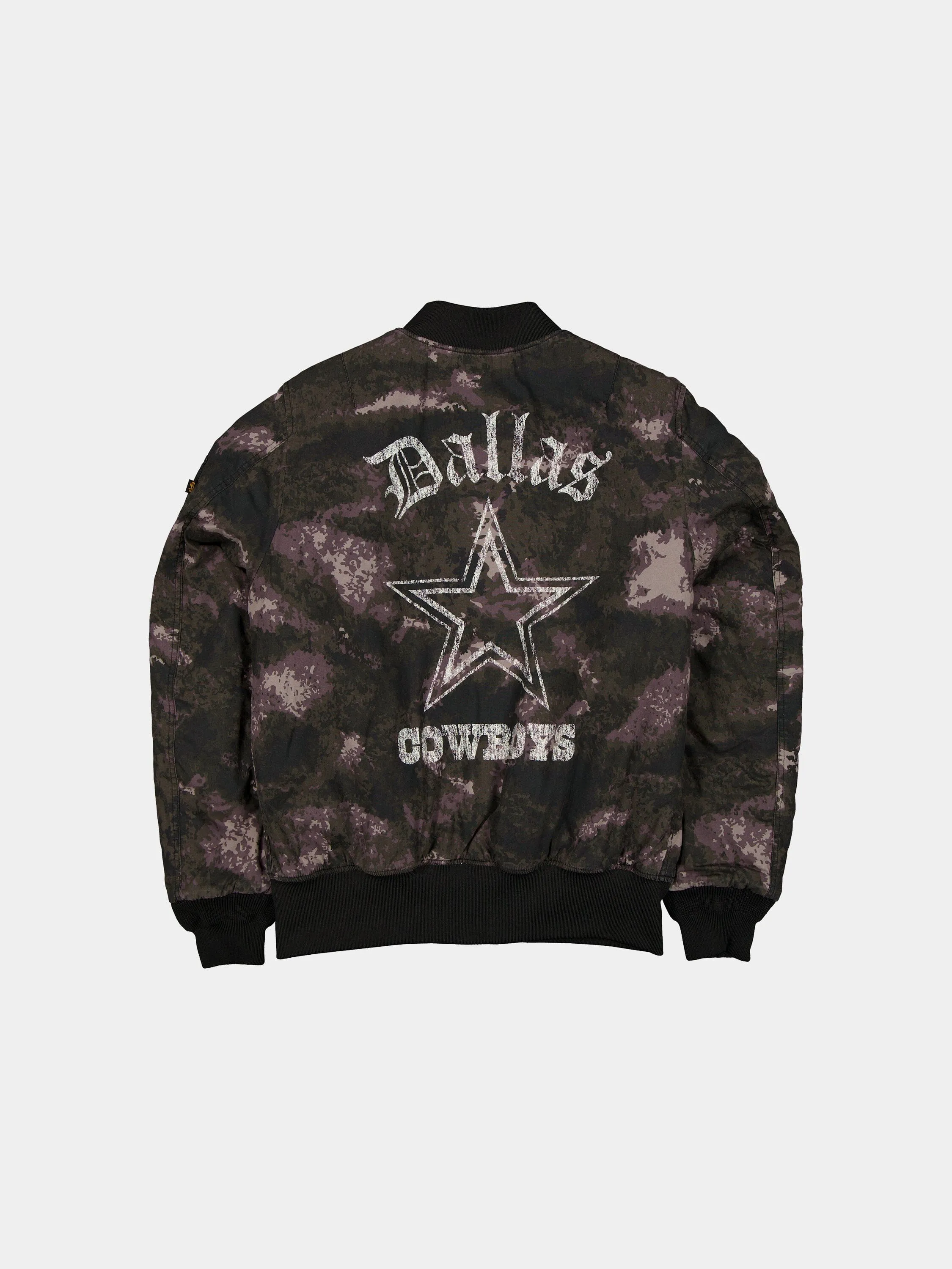 DALLAS COWBOYS X ALPHA X NEW ERA MA-1 BOMBER JACKET (BLACK CAMO) sold by Alpha Industries product image thumbnail 2