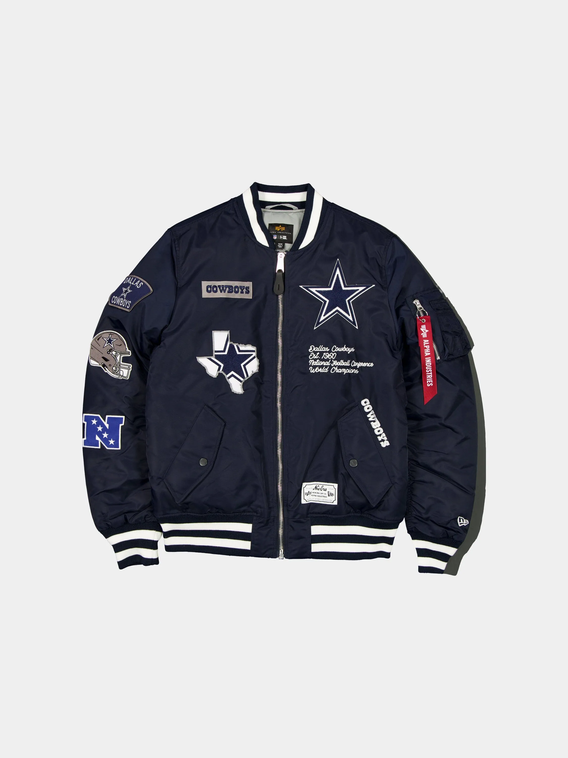 DALLAS COWBOYS X ALPHA X NEW ERA MA-1 BOMBER JACKET sold by Alpha Industries