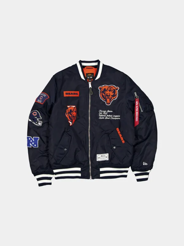 CHICAGO BEARS X ALPHA X NEW ERA MA-1 BOMBER JACKET sold by Alpha Industries