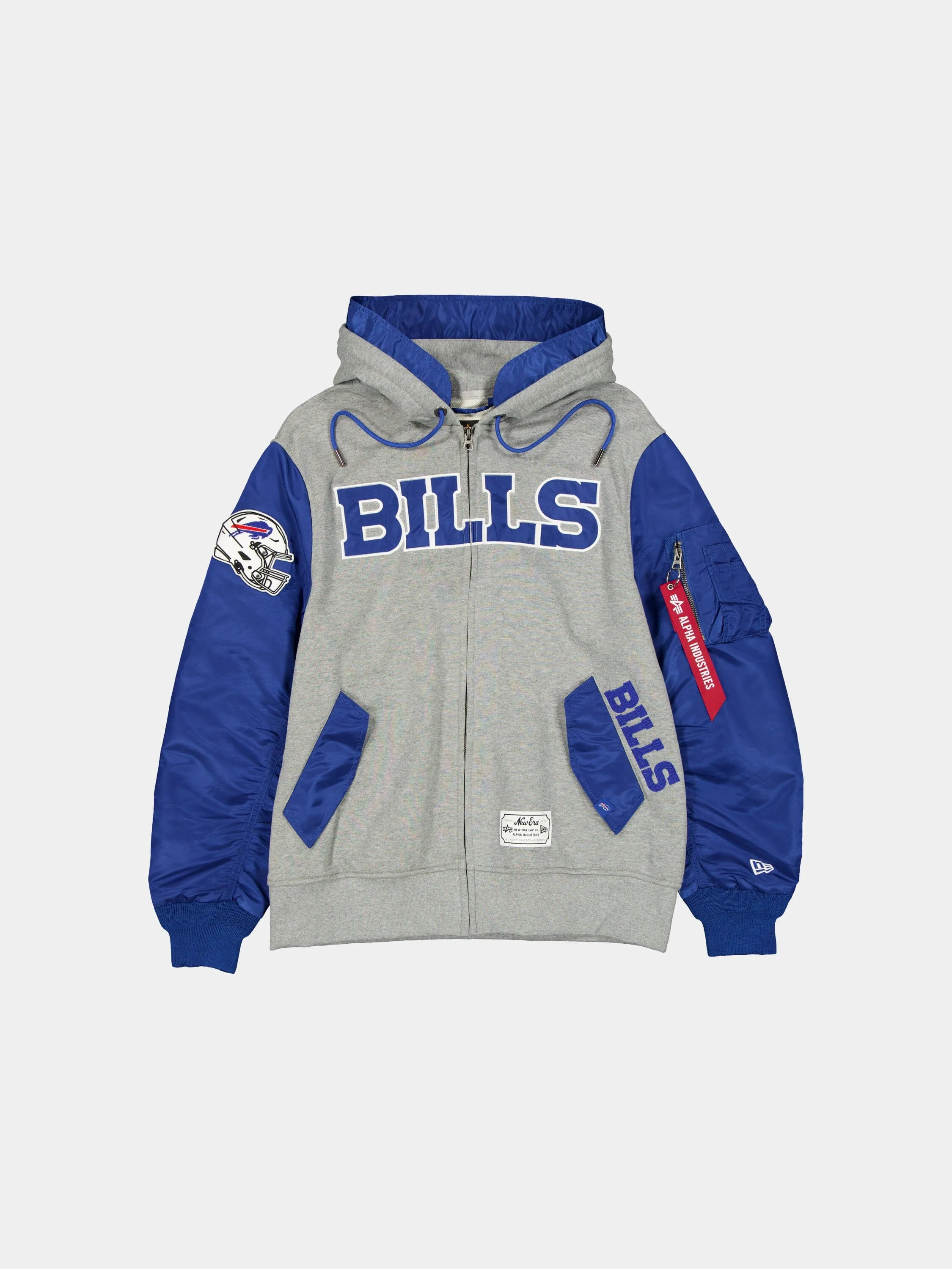 BUFFALO BILLS X ALPHA X NEW ERA MA-1 ZIP UP HOODIE sold by Alpha Industries