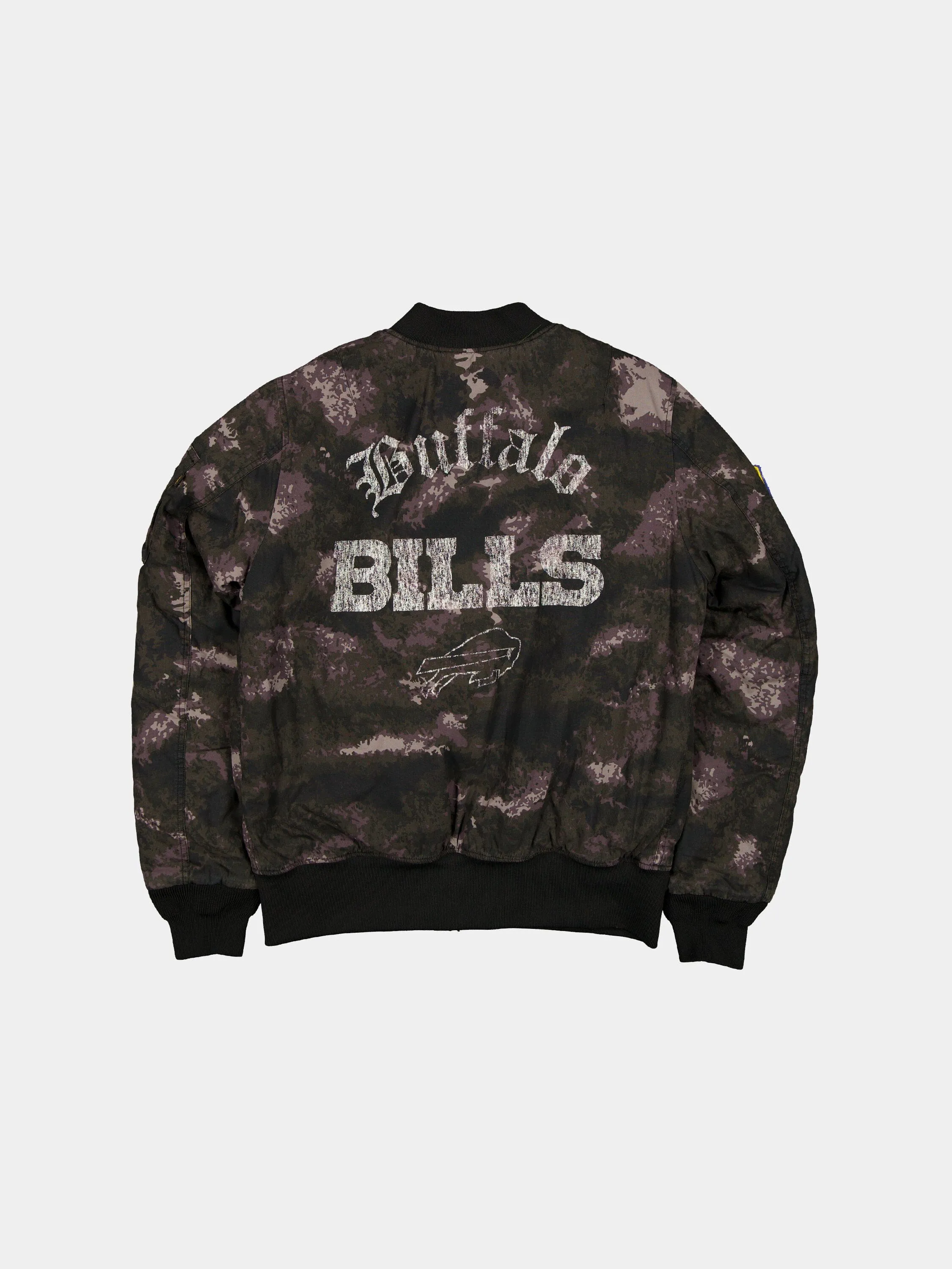 BUFFALO BILLS X ALPHA X NEW ERA MA-1 BOMBER JACKET (BLACK CAMO) sold by Alpha Industries product image thumbnail 2