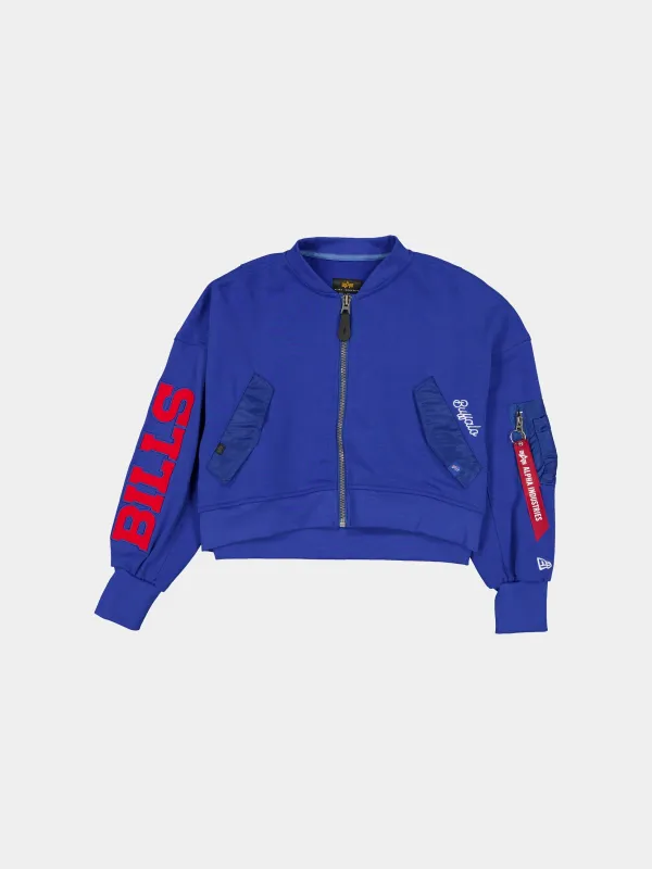 BUFFALO BILLS X ALPHA X NEW ERA L-2B FRENCH TERRY JACKET WOMENS sold by Alpha Industries