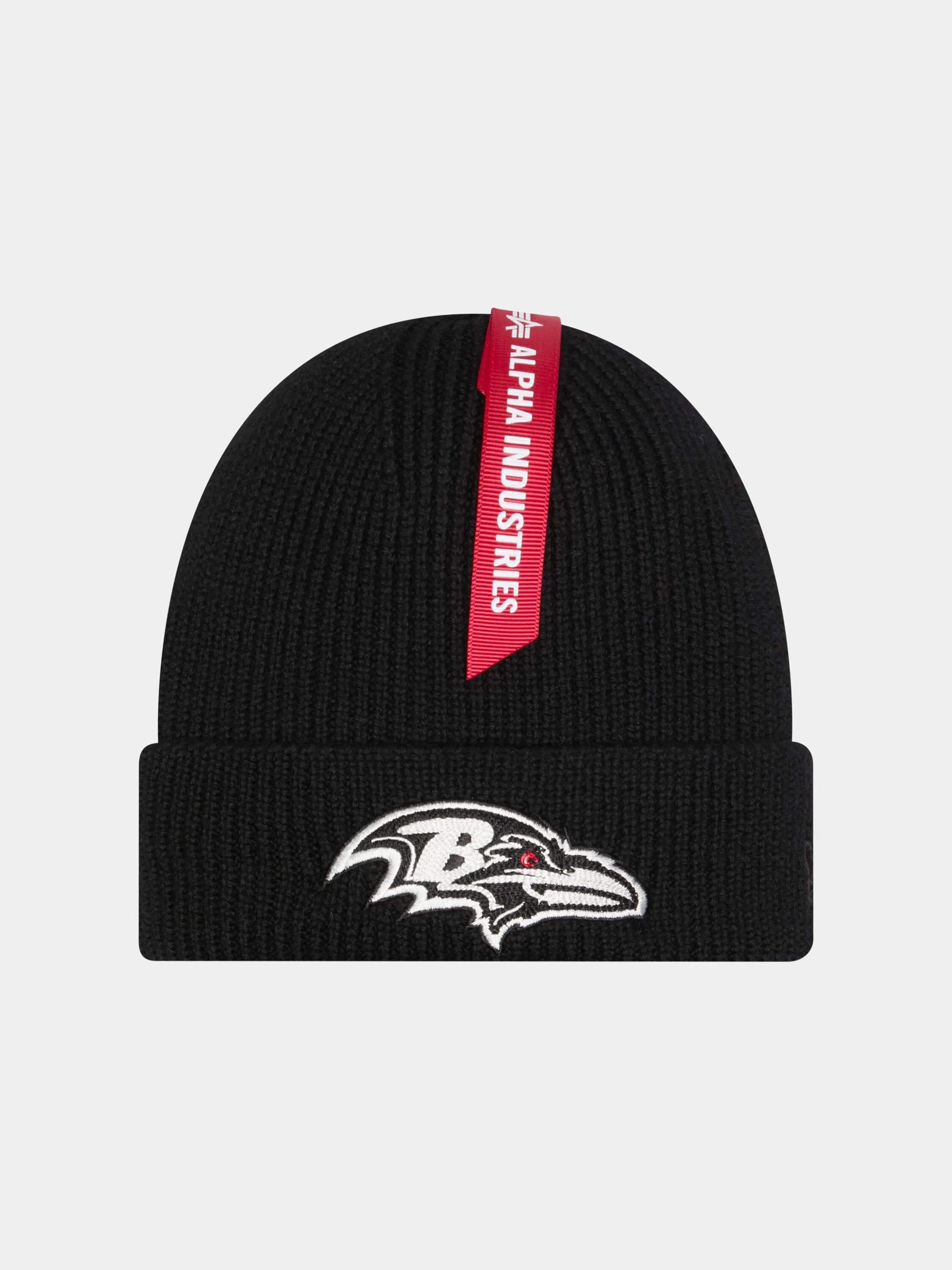 BALTIMORE RAVENS X ALPHA X NEW ERA SHORT CUFF BEANIE sold by Alpha Industries