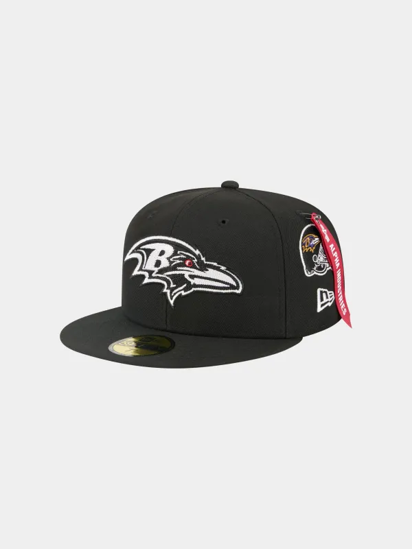 BALTIMORE RAVENS X ALPHA X NEW ERA 59FIFTY FITTED CAP sold by Alpha Industries