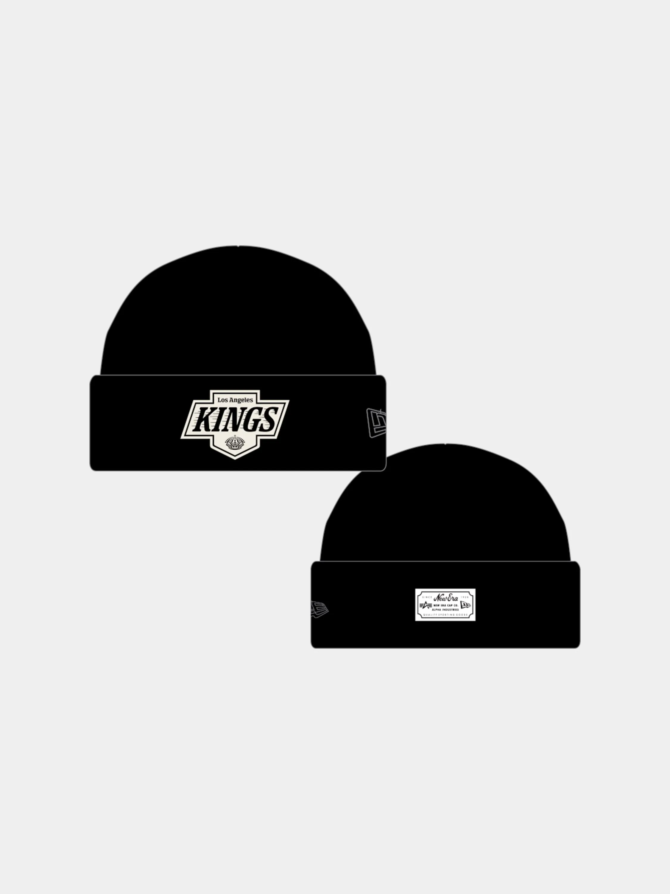 LOS ANGELES KINGS X ALPHA X NEW ERA SHORT CUFF BEANIE sold by Alpha Industries product image thumbnail 4