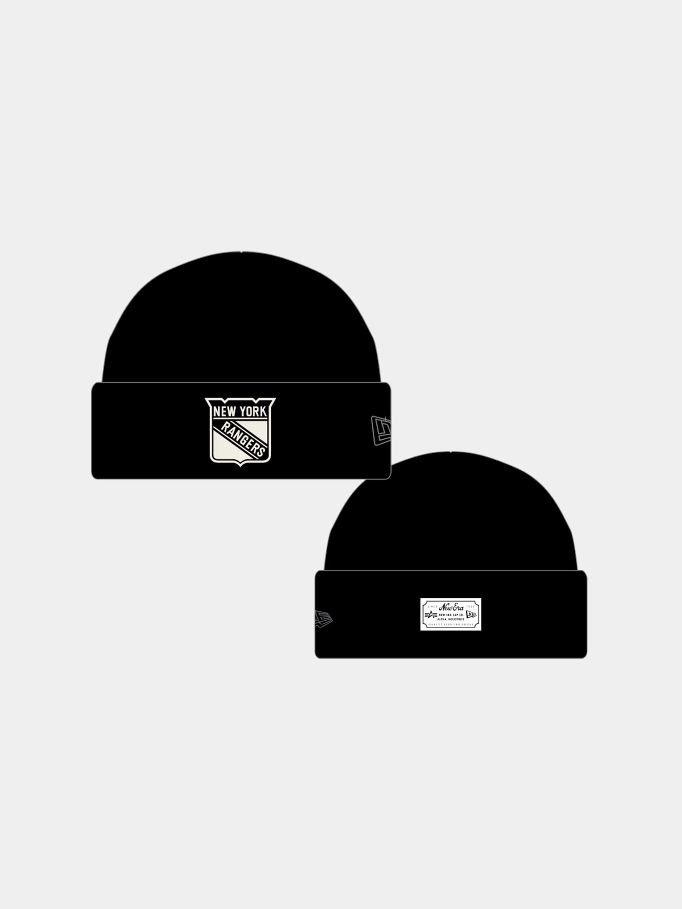 NEW YORK RANGERS X ALPHA X NEW ERA SHORT CUFF BEANIE sold by Alpha Industries product image thumbnail 4