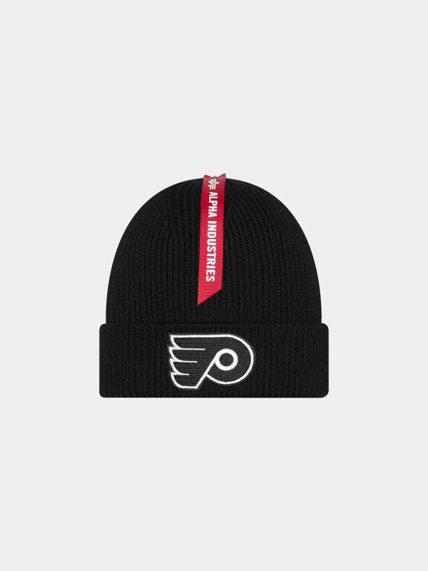 PHILADELPHIA FLYERS X ALPHA X NEW ERA SHORT CUFF BEANIE sold by Alpha Industries
