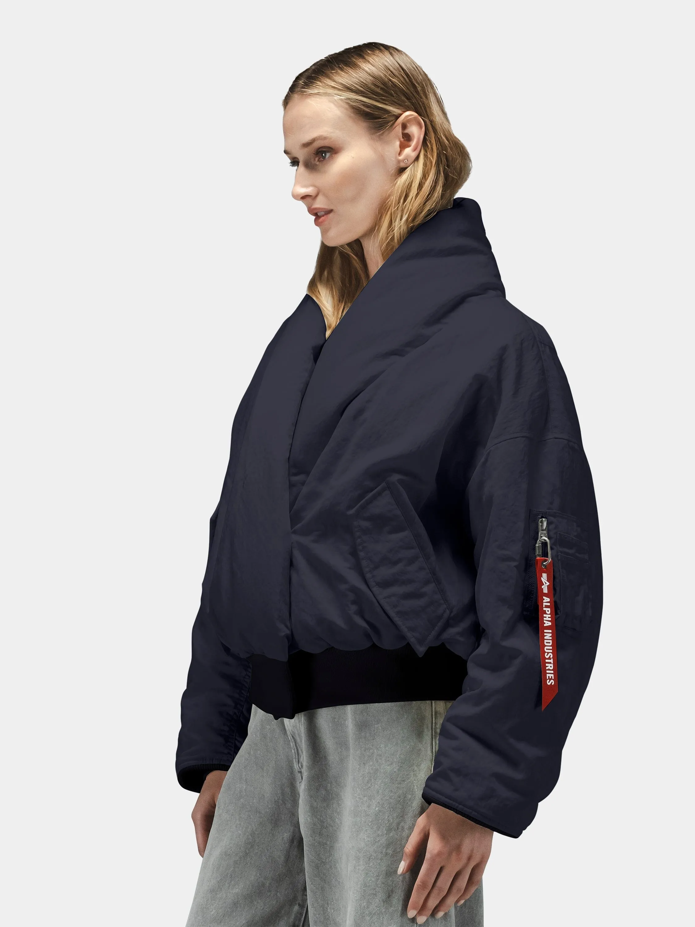 SHAWL COLLAR BOMBER JACKET WOMENS sold by Alpha Industries product image thumbnail 3