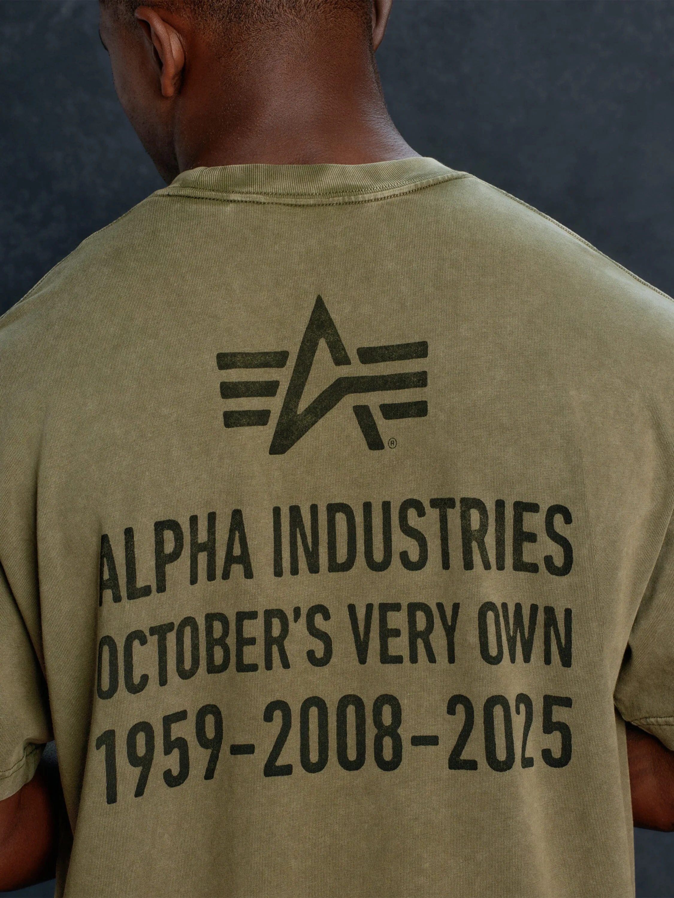 OVO X ALPHA GARMENT DYE T-SHIRT sold by Alpha Industries product image thumbnail 2