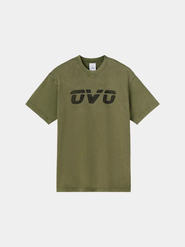 OVO X ALPHA GARMENT DYE T-SHIRT sold by Alpha Industries