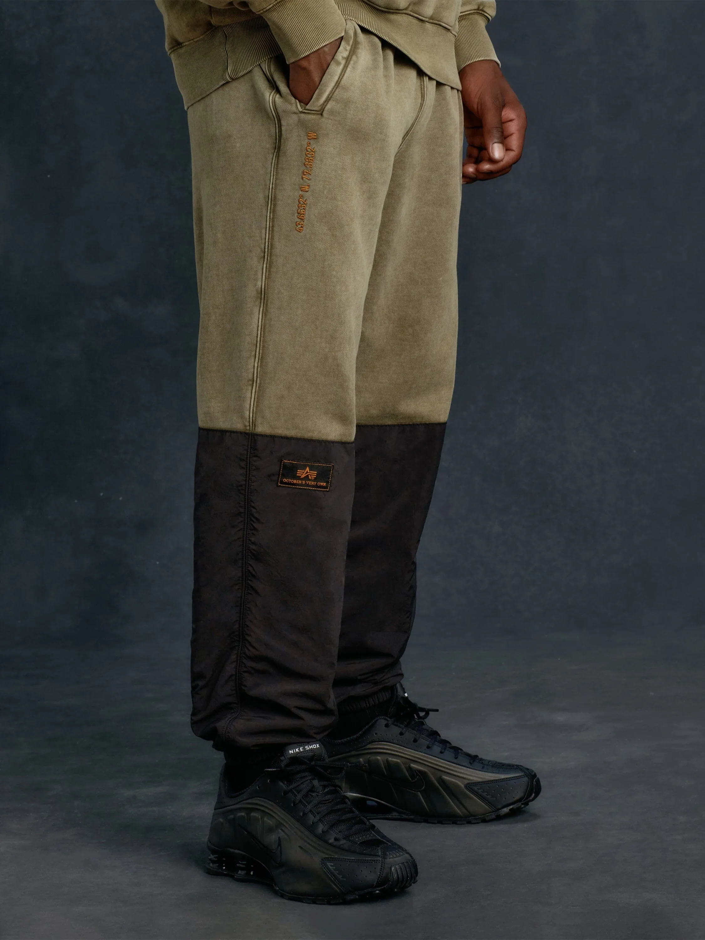 OVO X ALPHA GARMENT DYE FLEECE PANTS sold by Alpha Industries product image thumbnail 2