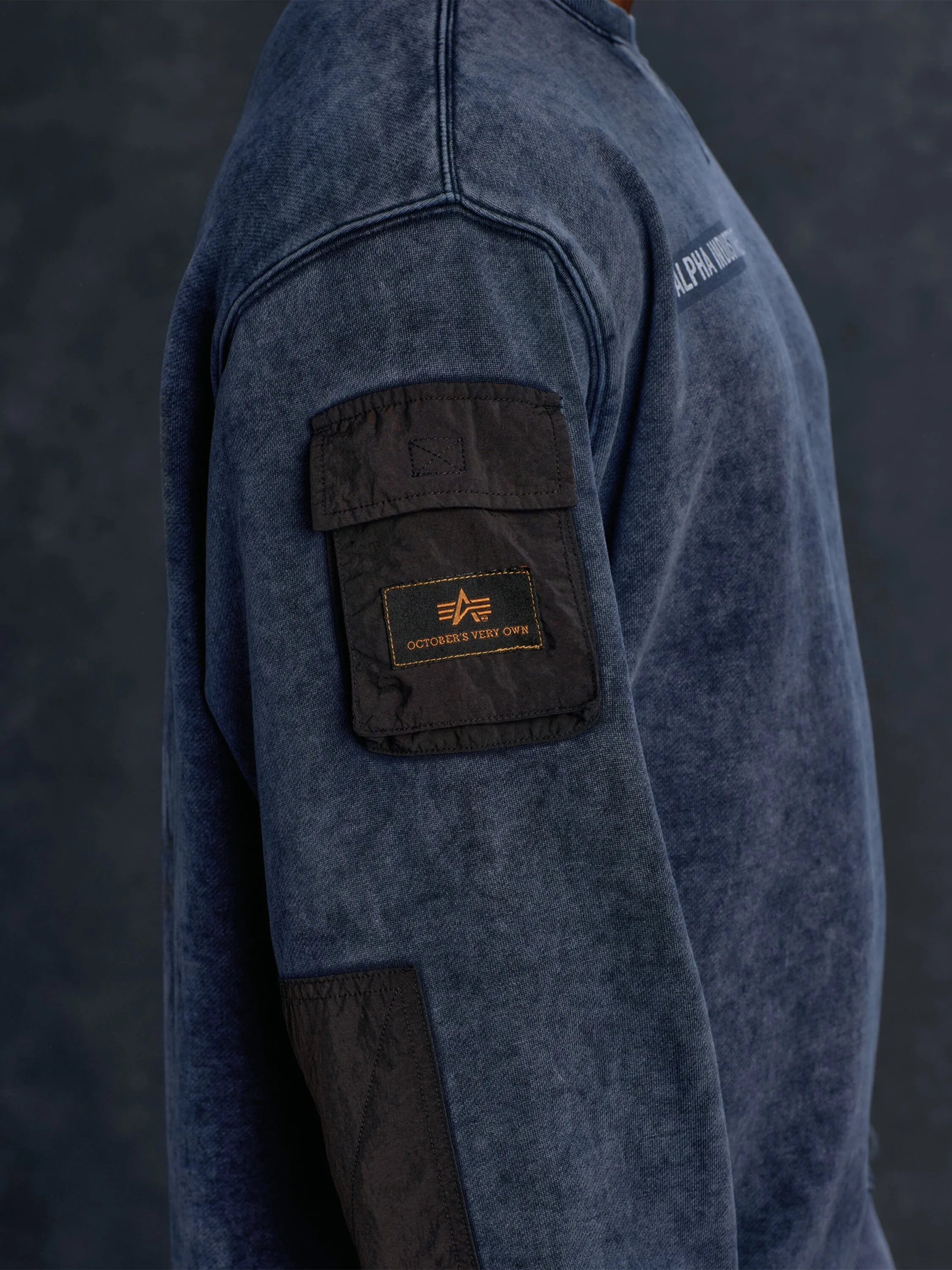 OVO X ALPHA GARMENT DYE CREWNECK sold by Alpha Industries product image thumbnail 4