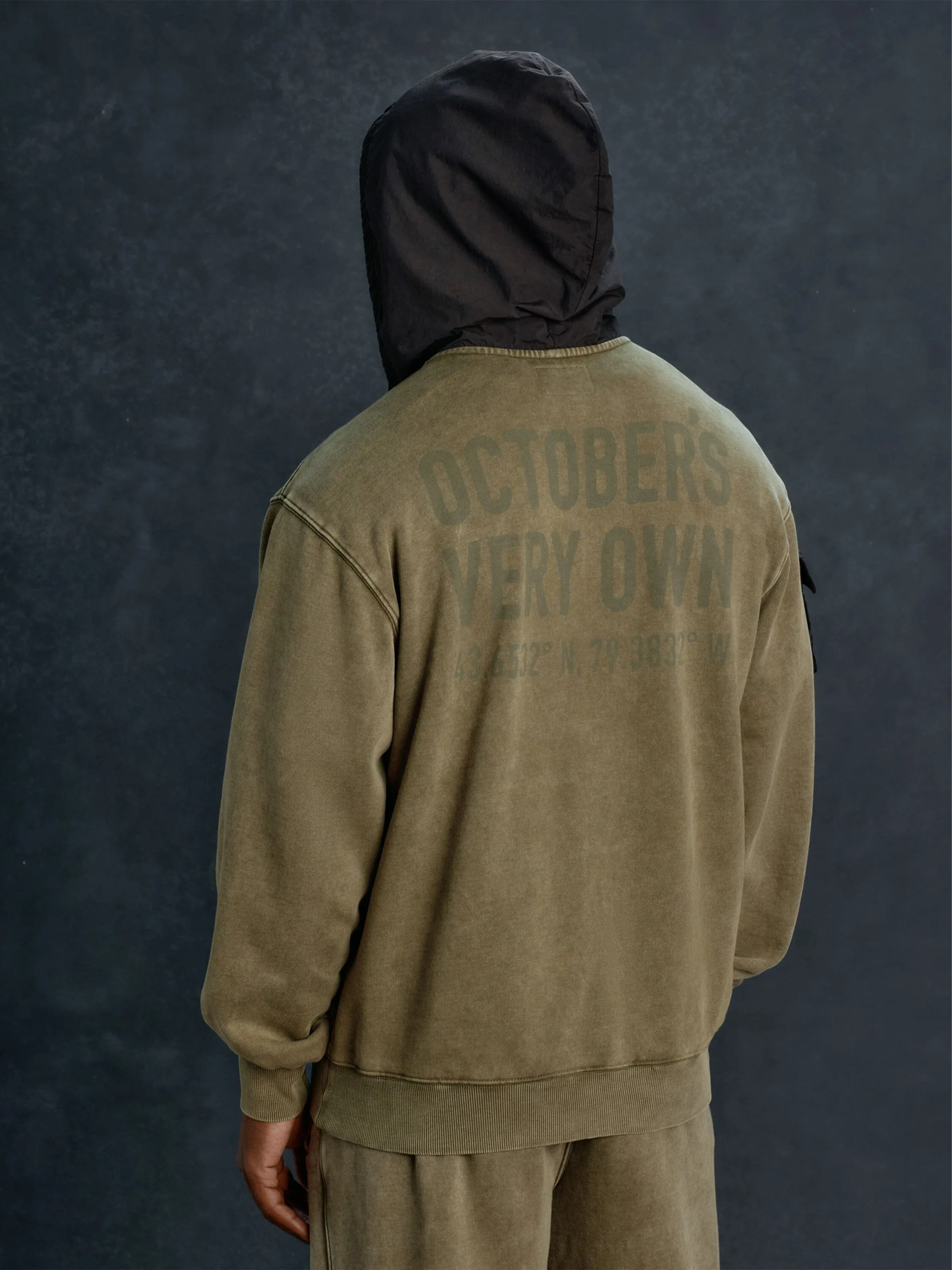 OVO X ALPHA GARMENT DYE HOODIE sold by Alpha Industries product image thumbnail 2