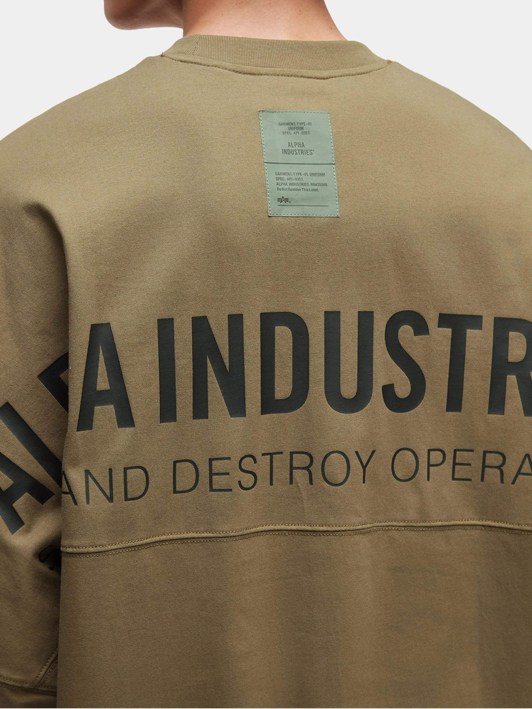 UNFRM LONG-SLEEVED GRAPHIC TEE sold by Alpha Industries product image thumbnail 5